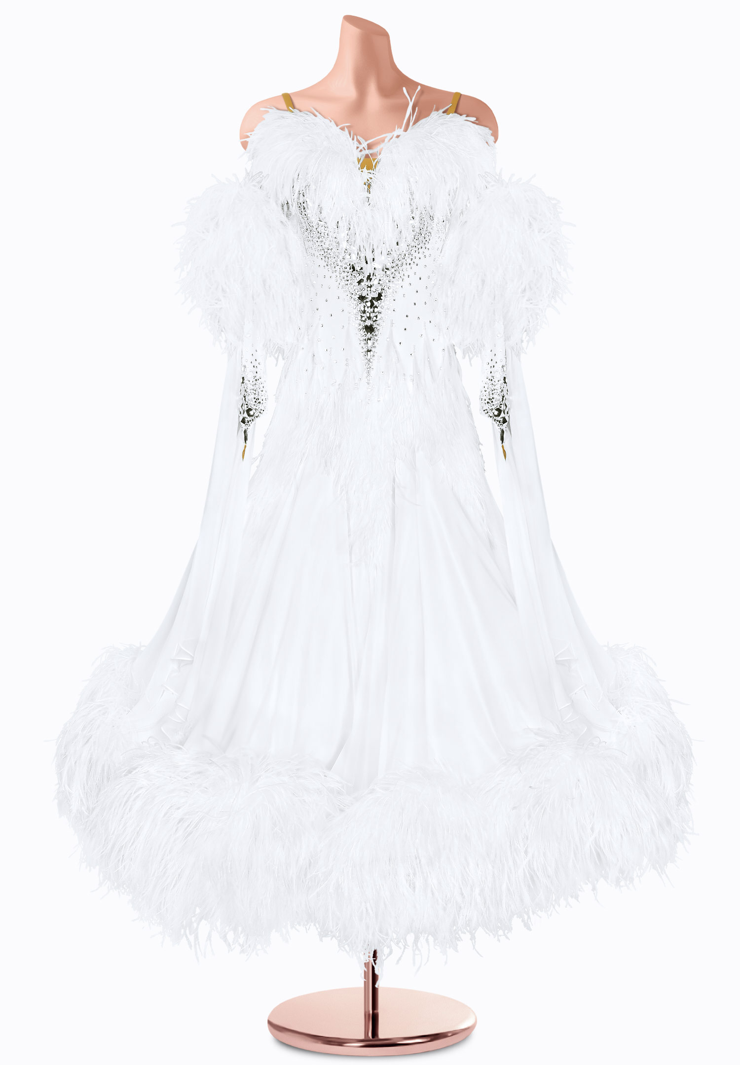 Pure Pearl Ballroom Gown TID-BM1044