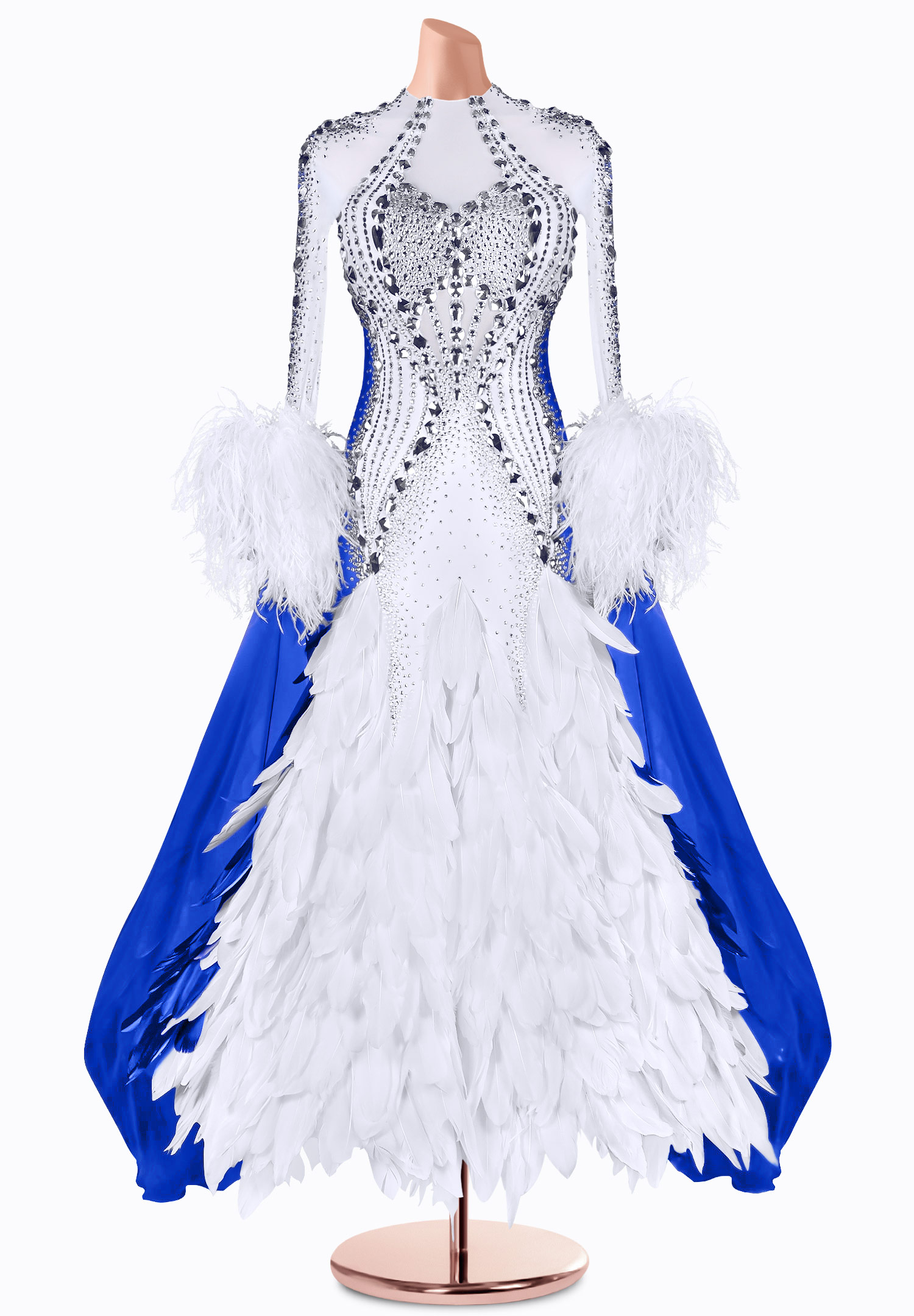 Navy Phoenix Ballroom Gown TID-BM1047