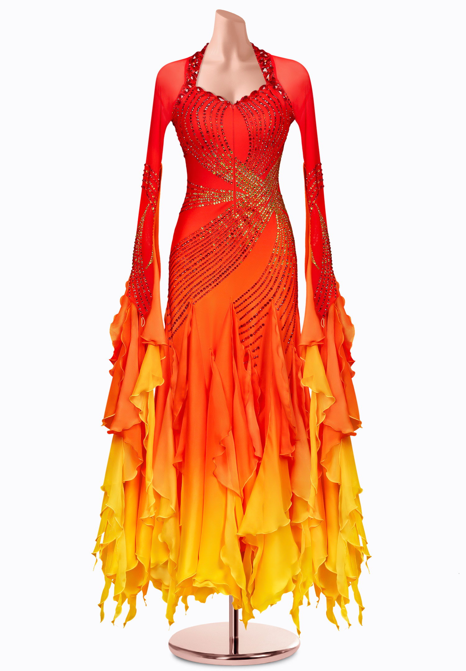 Sunrise Ombre Ballroom Gown TID-BM1059