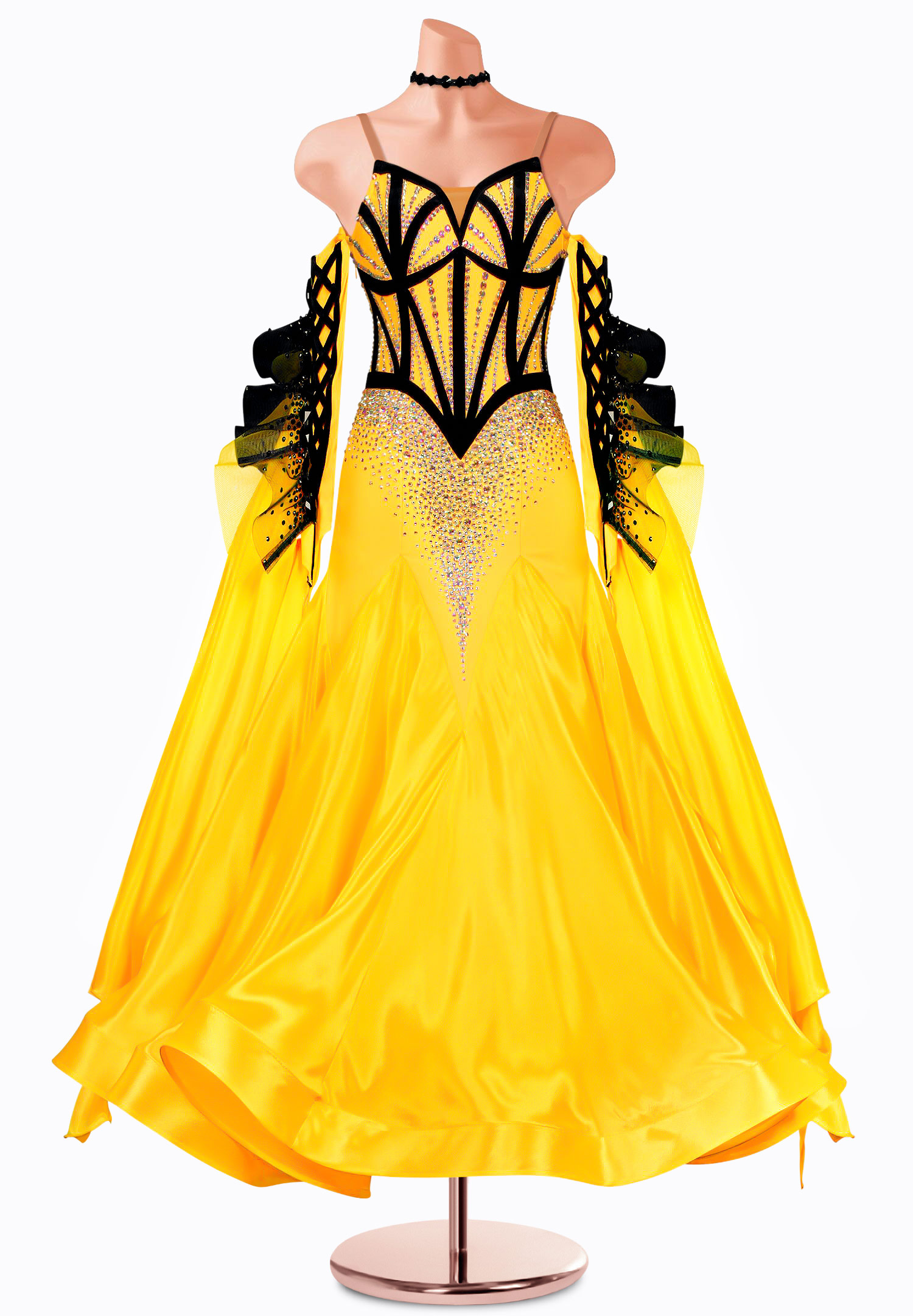 Sunshine Burst Ballroom Gown TID-BM1085