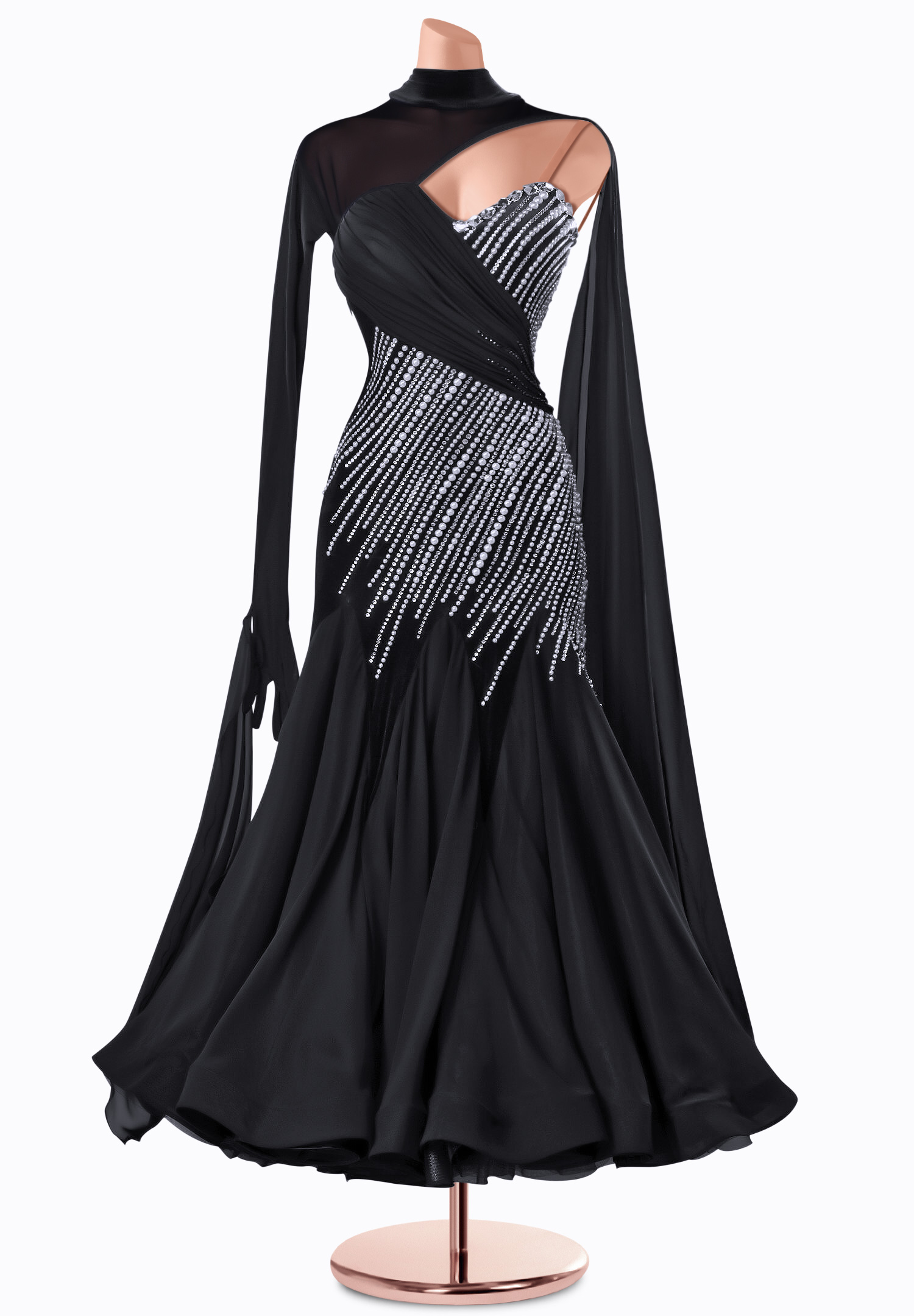 Midnight Glimmer Ballroom Gown TID-BM0522