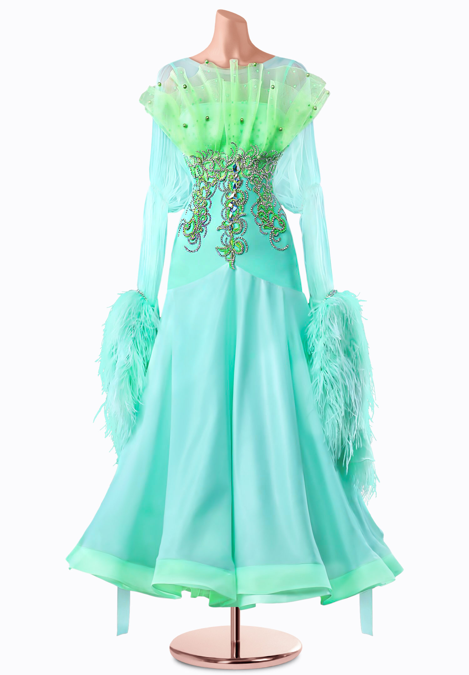 Organza Escape Ballroom Gown TID-BM0534