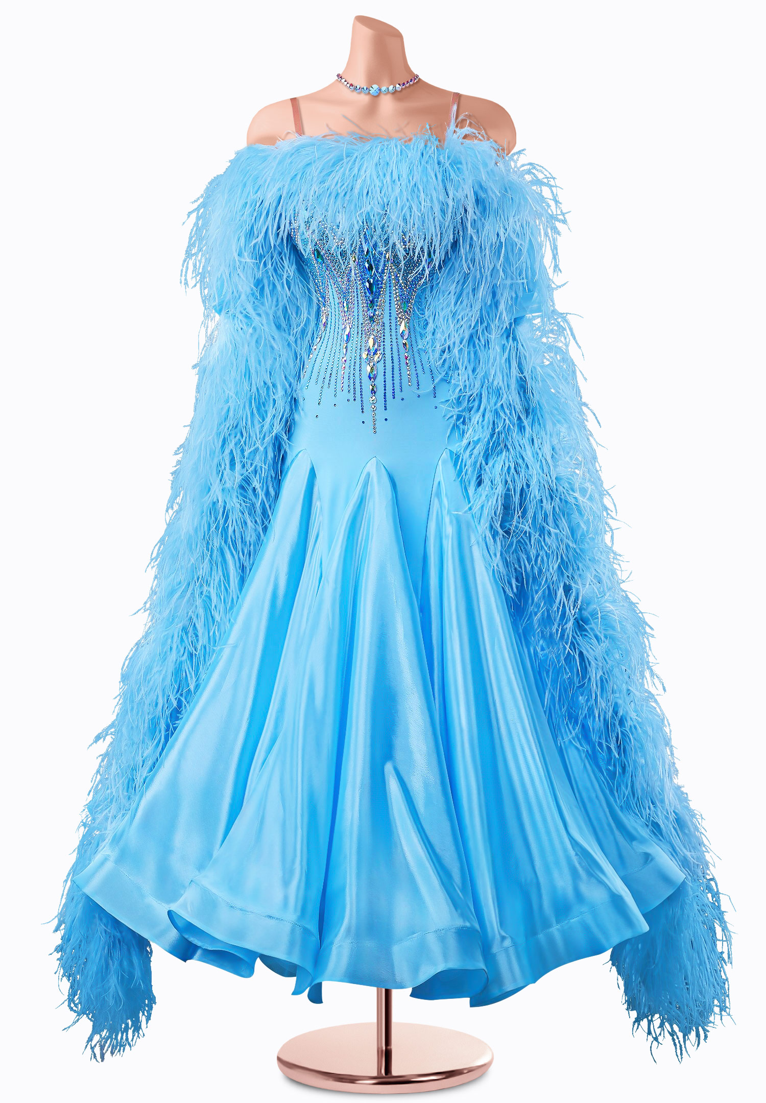 Icy Empress Ballroom Gown TID-BM0541