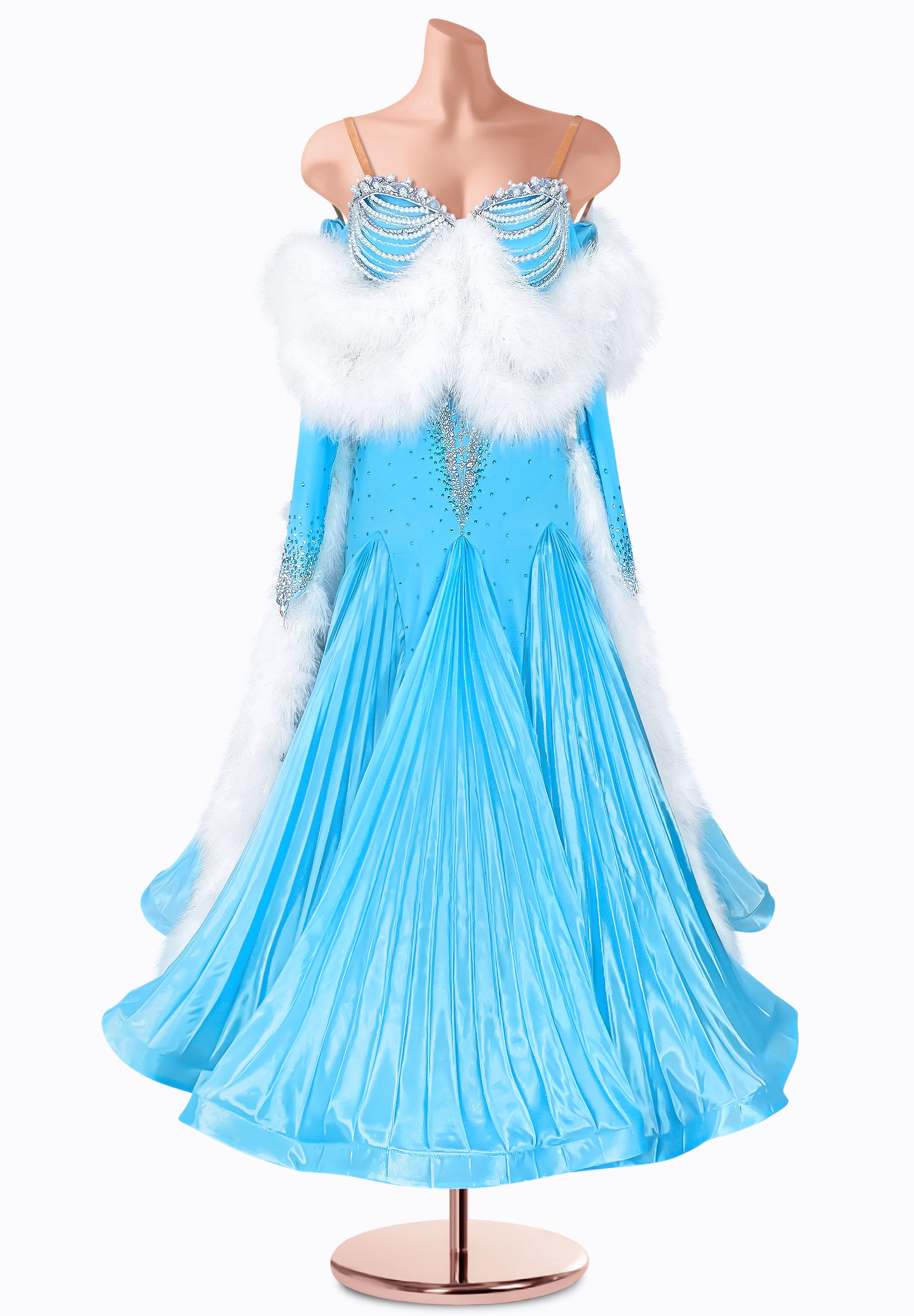 Pearly Embrace Ballroom Gown TID-BM0562