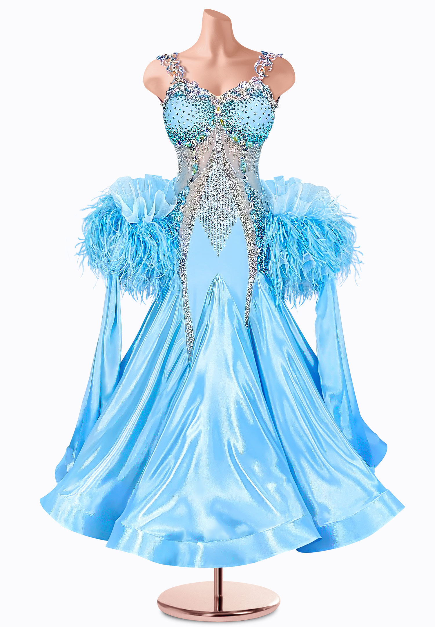 Sunny Sleek Ballroom Gown TID-BM0574