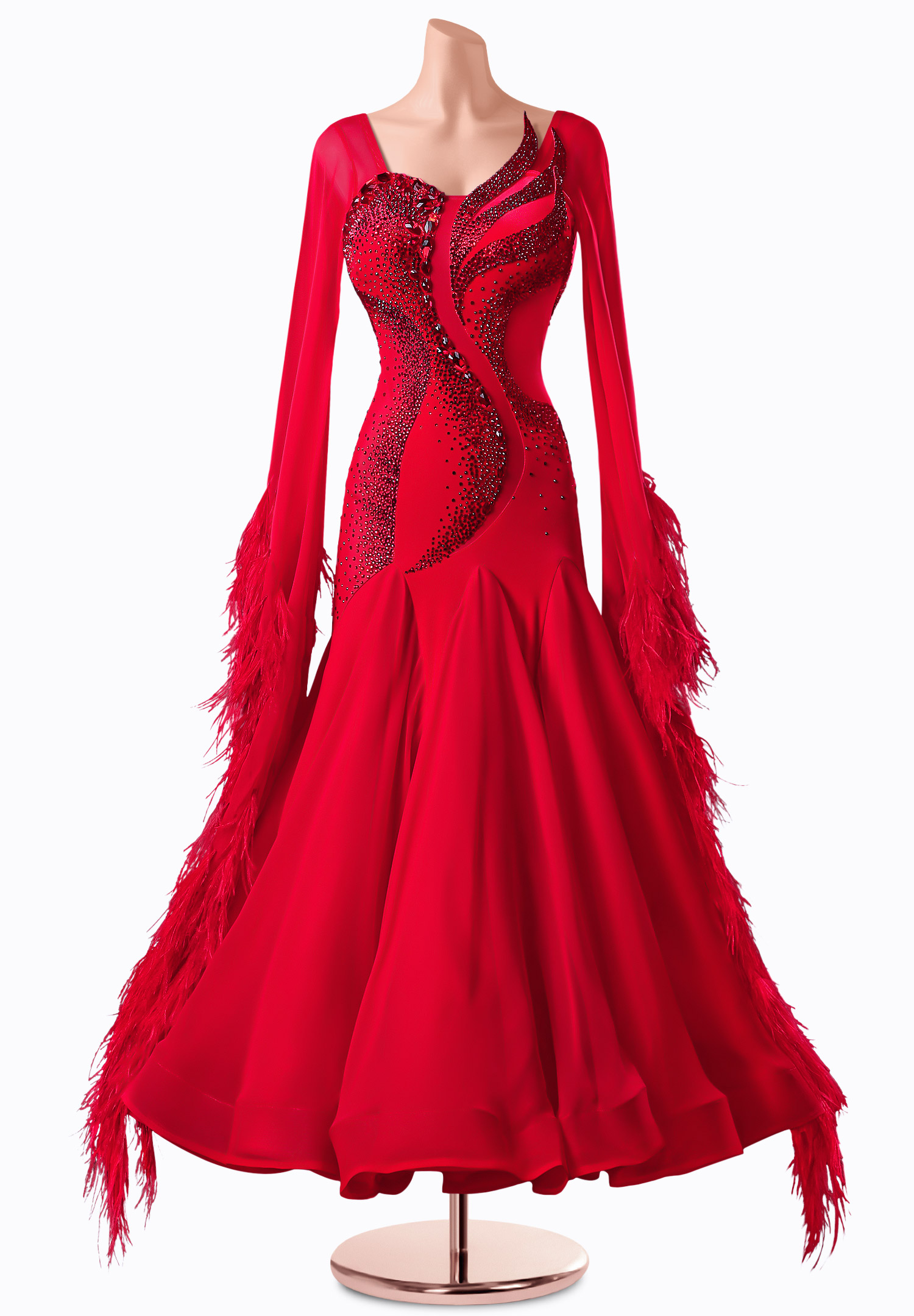 Blazing Siren Ballroom Gown TID-BM0576