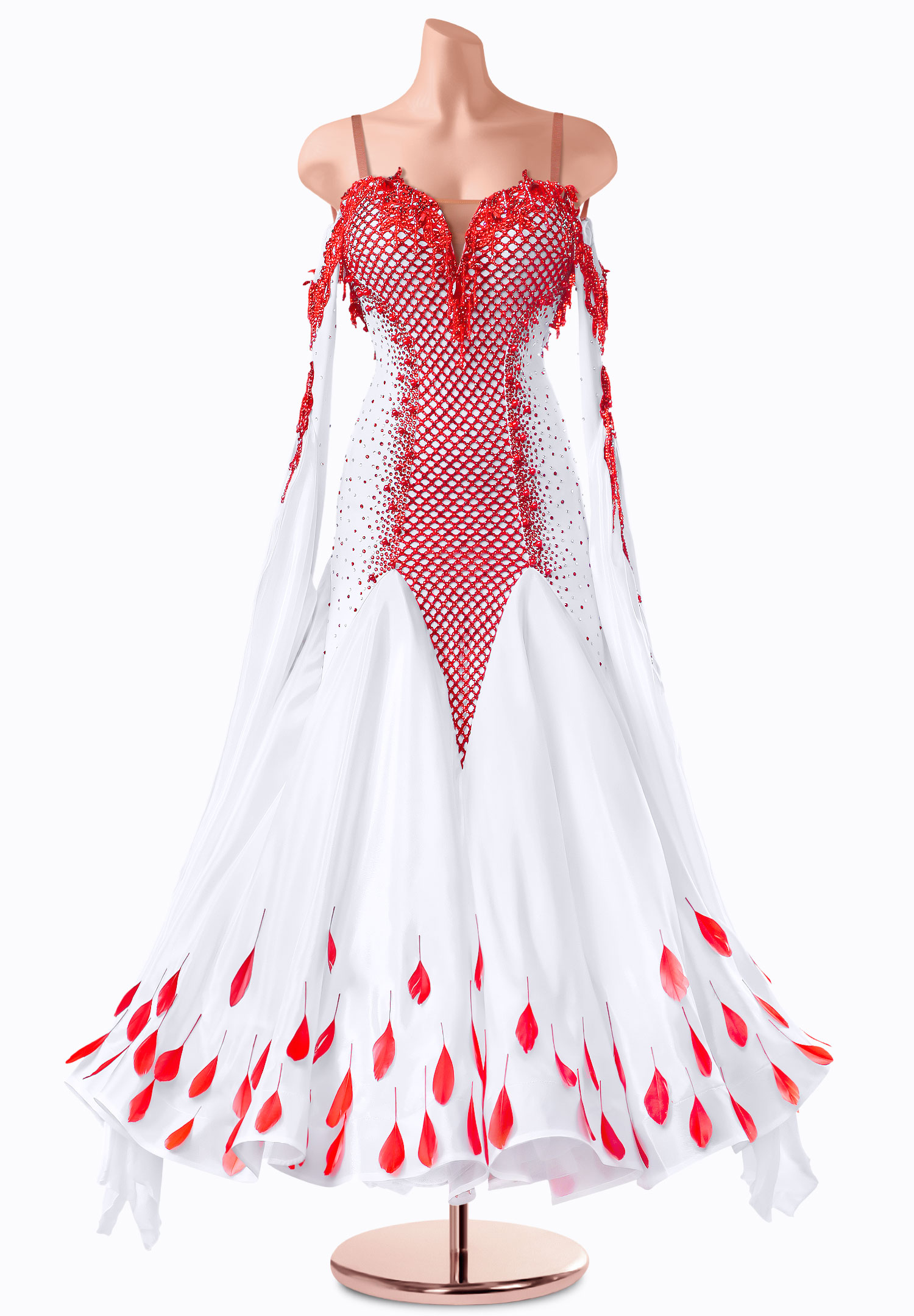 Petal Mesh Ballroom Gown TID-BM0603