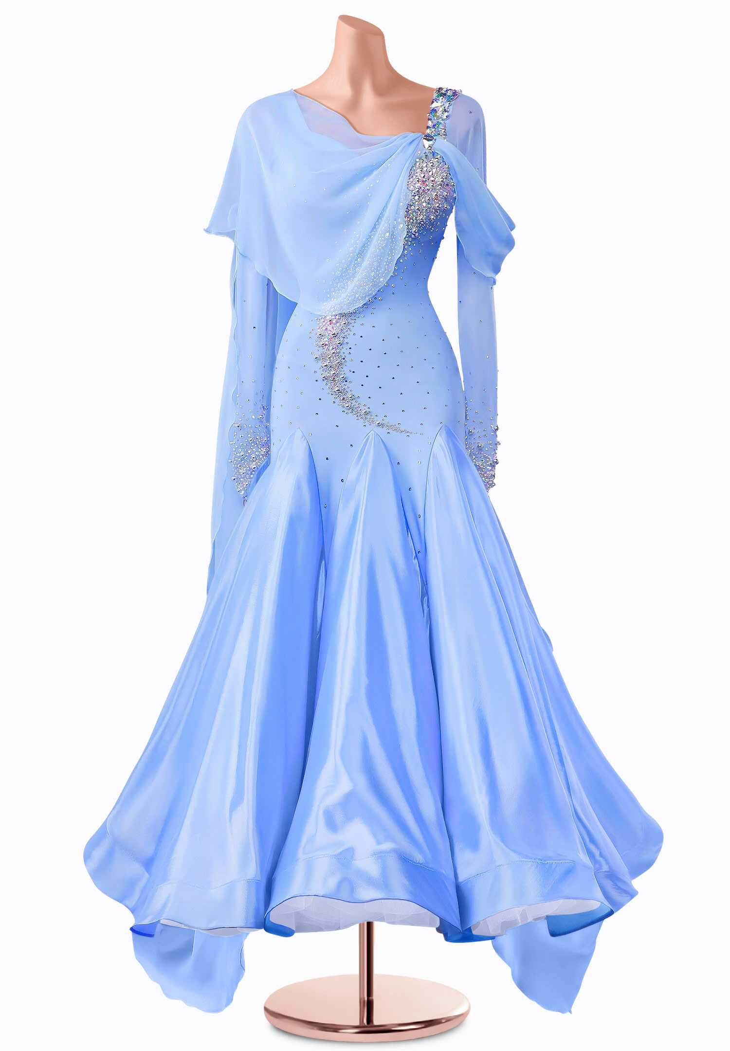 Elsa Cape Ballroom Gown TID-BM0607