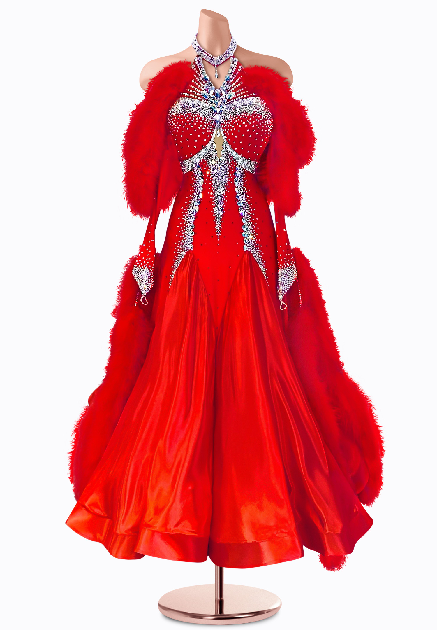 Blazing Heart Ballroom Gown TID-BM0740