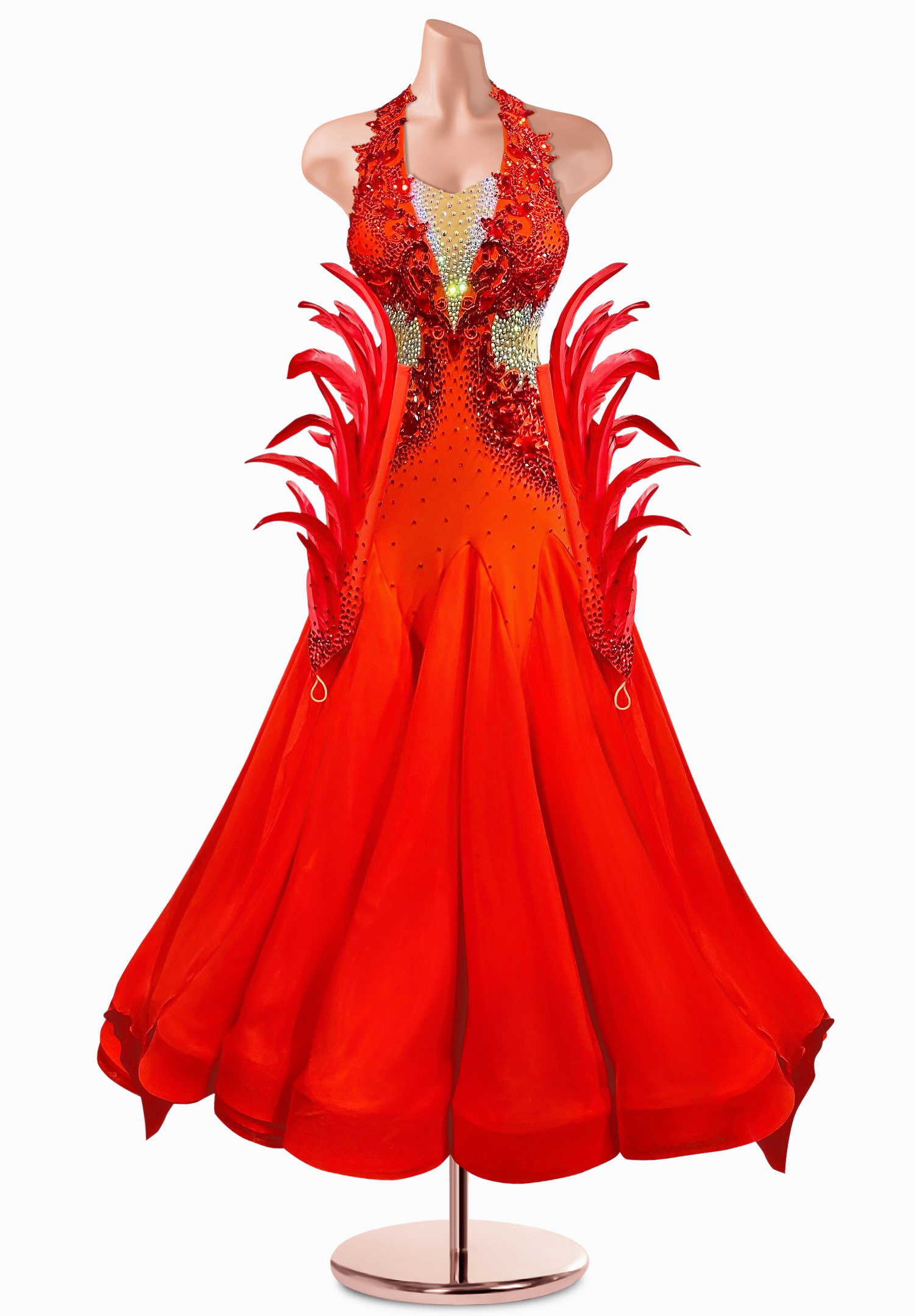 Phoenix Halter Ballroom Gown TID-BM0764