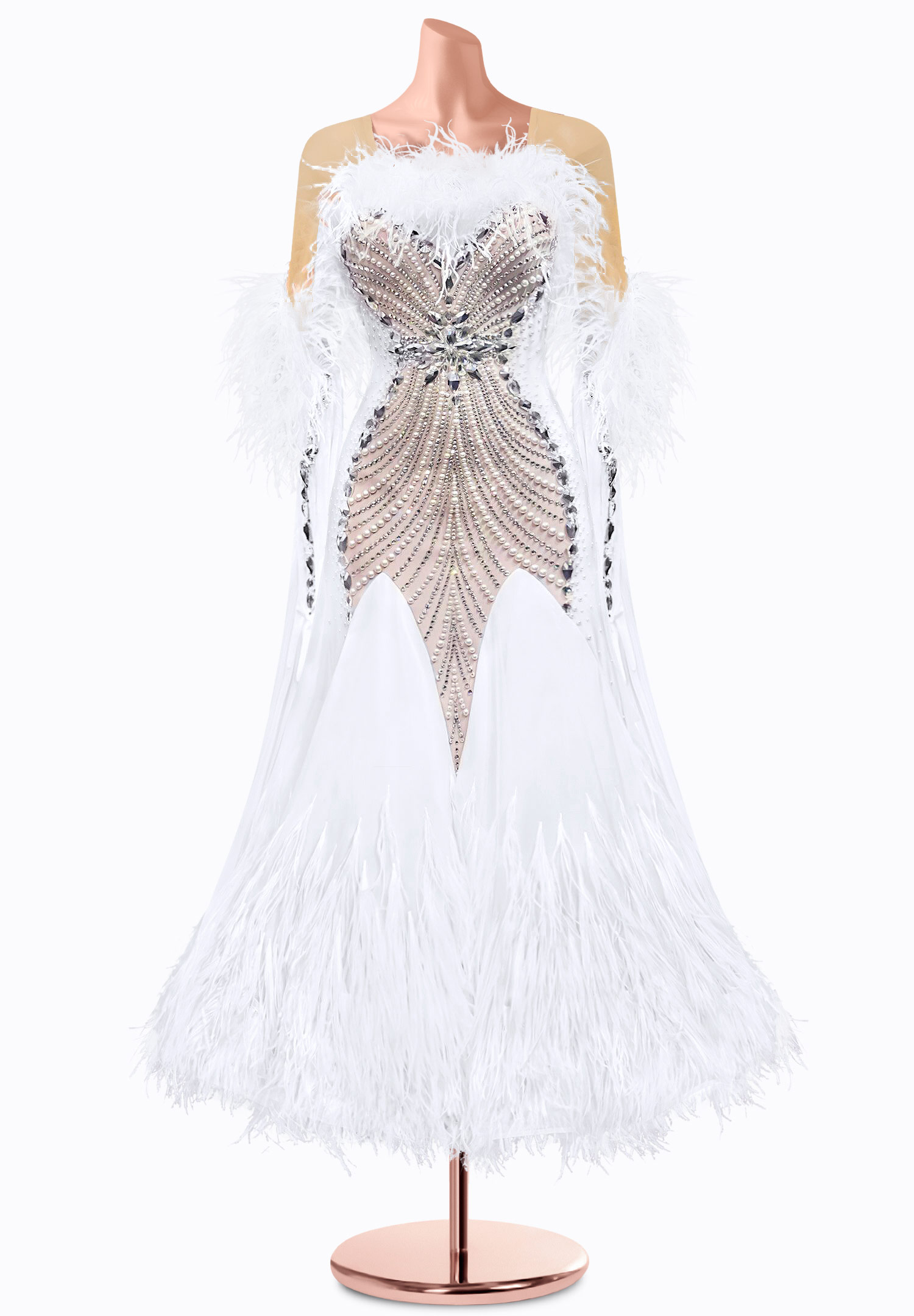 Pearly Gaze Ballroom Gown TID-BM0798