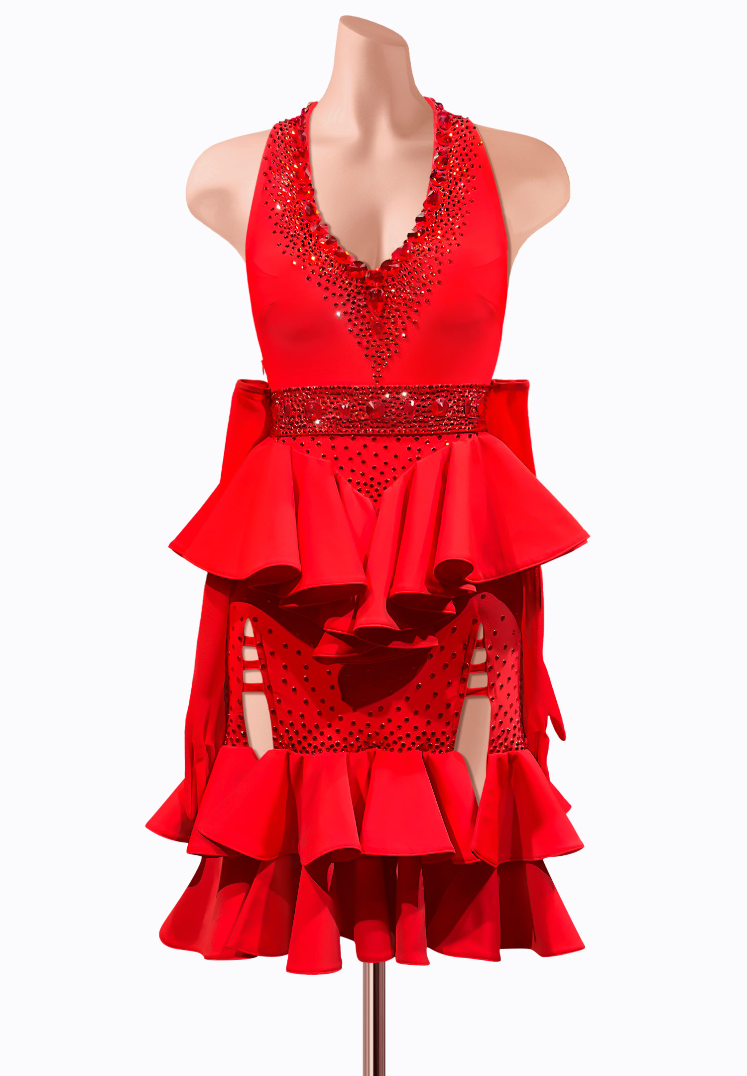 Peplum Waist Latin Dress TID-LM0807