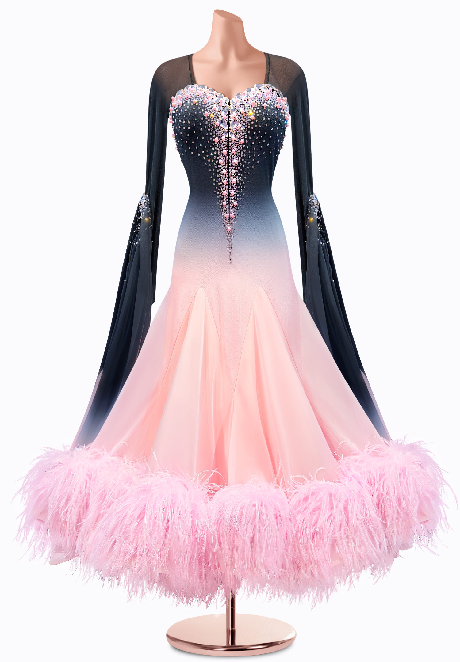 Ornate Back Ballroom Gown TID-BM0848