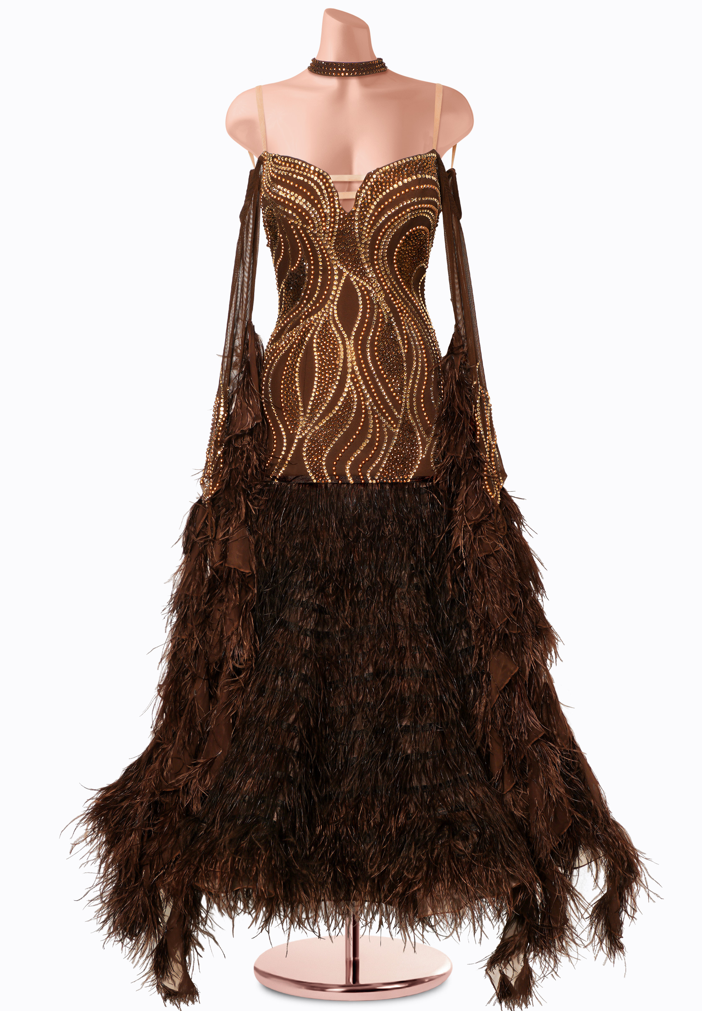 Mahogany Grace Ballroom Gown MF-B0429