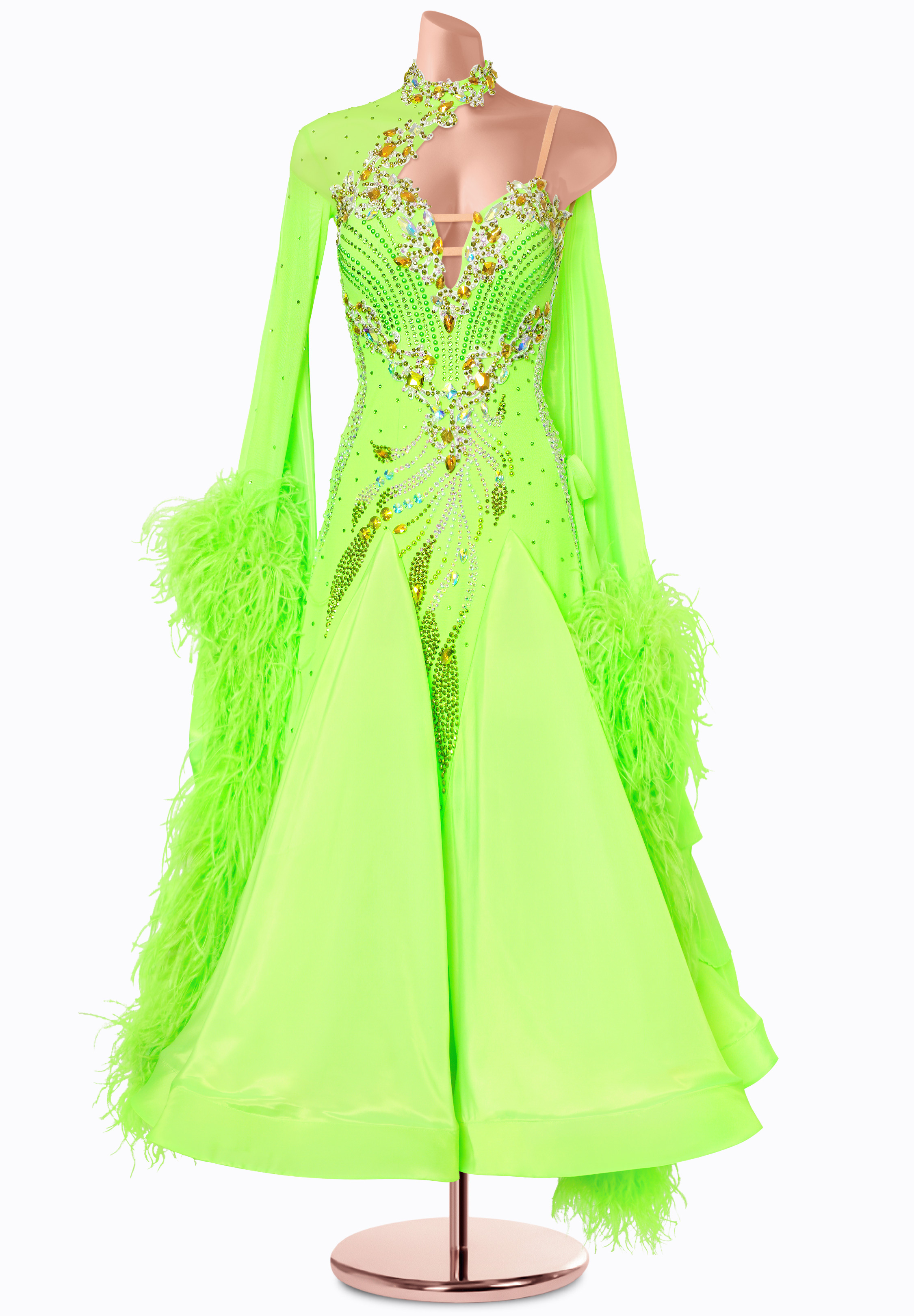 Neon Tempest Ballroom Gown MF-B0460