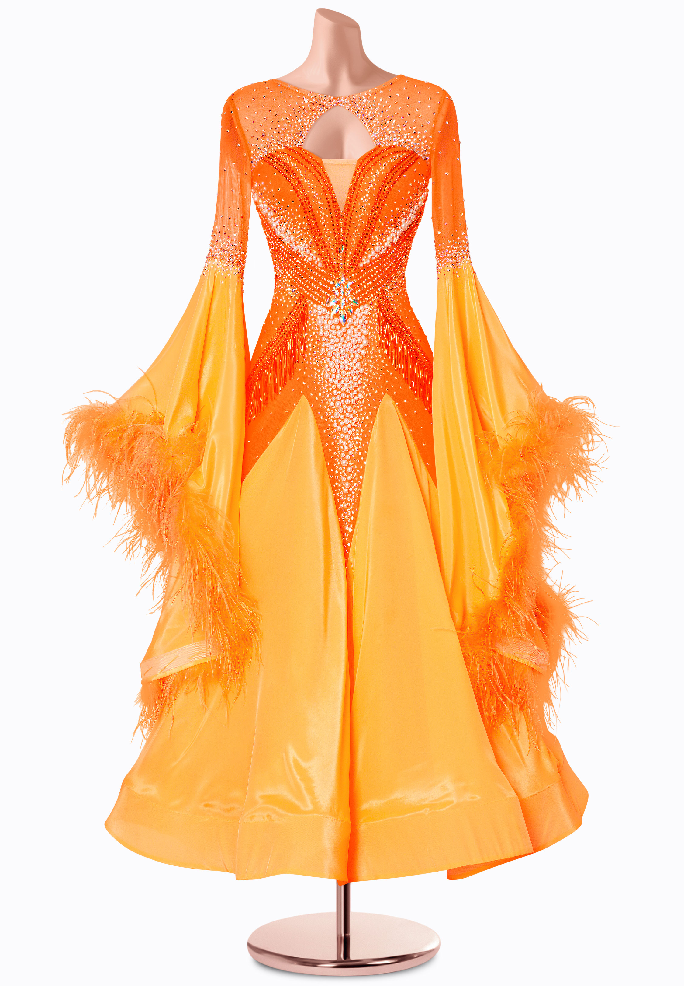 Sunburst Flame Ballroom Gown MF-B0478