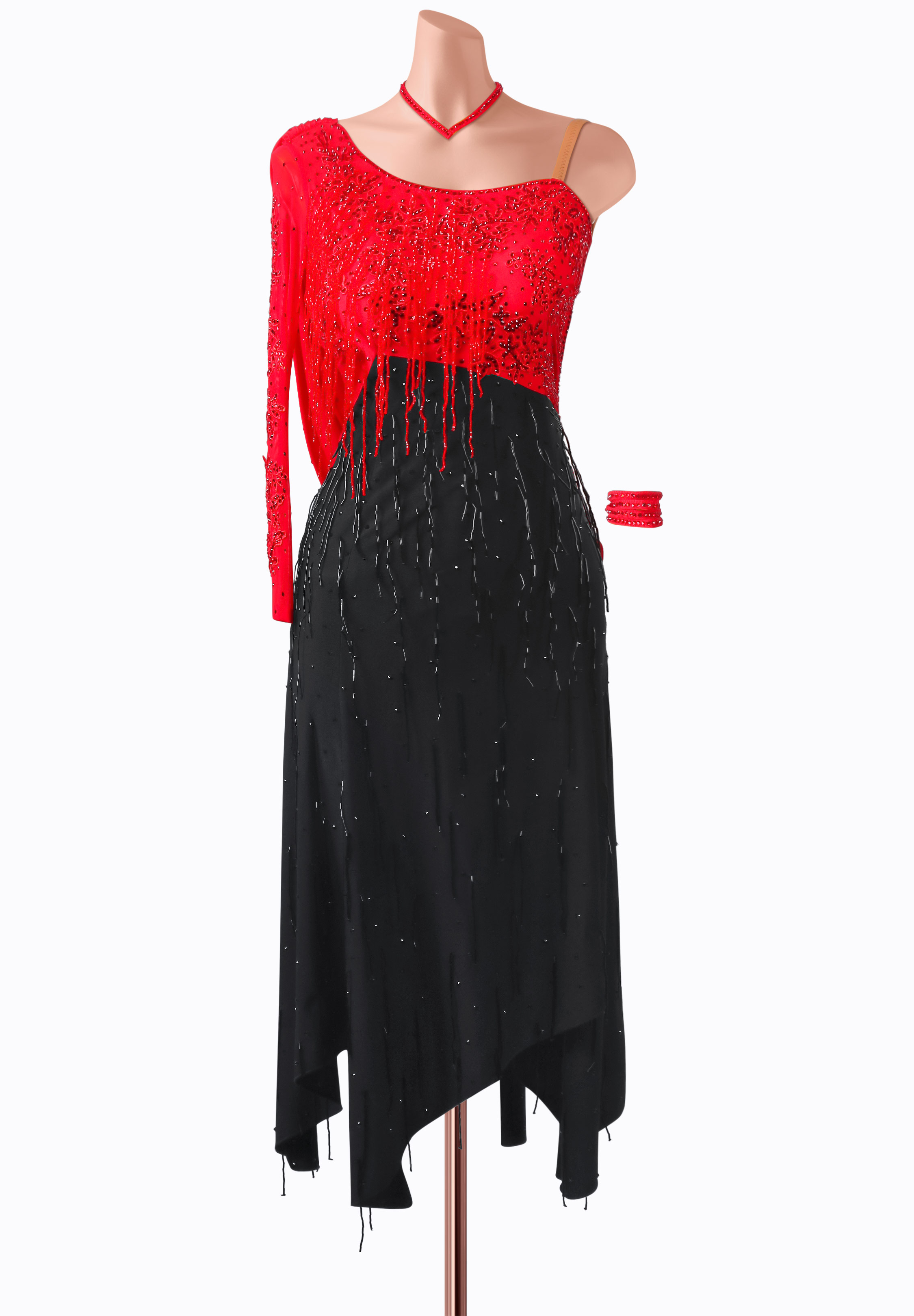 Crimson Night Latin Dress MQ-L334
