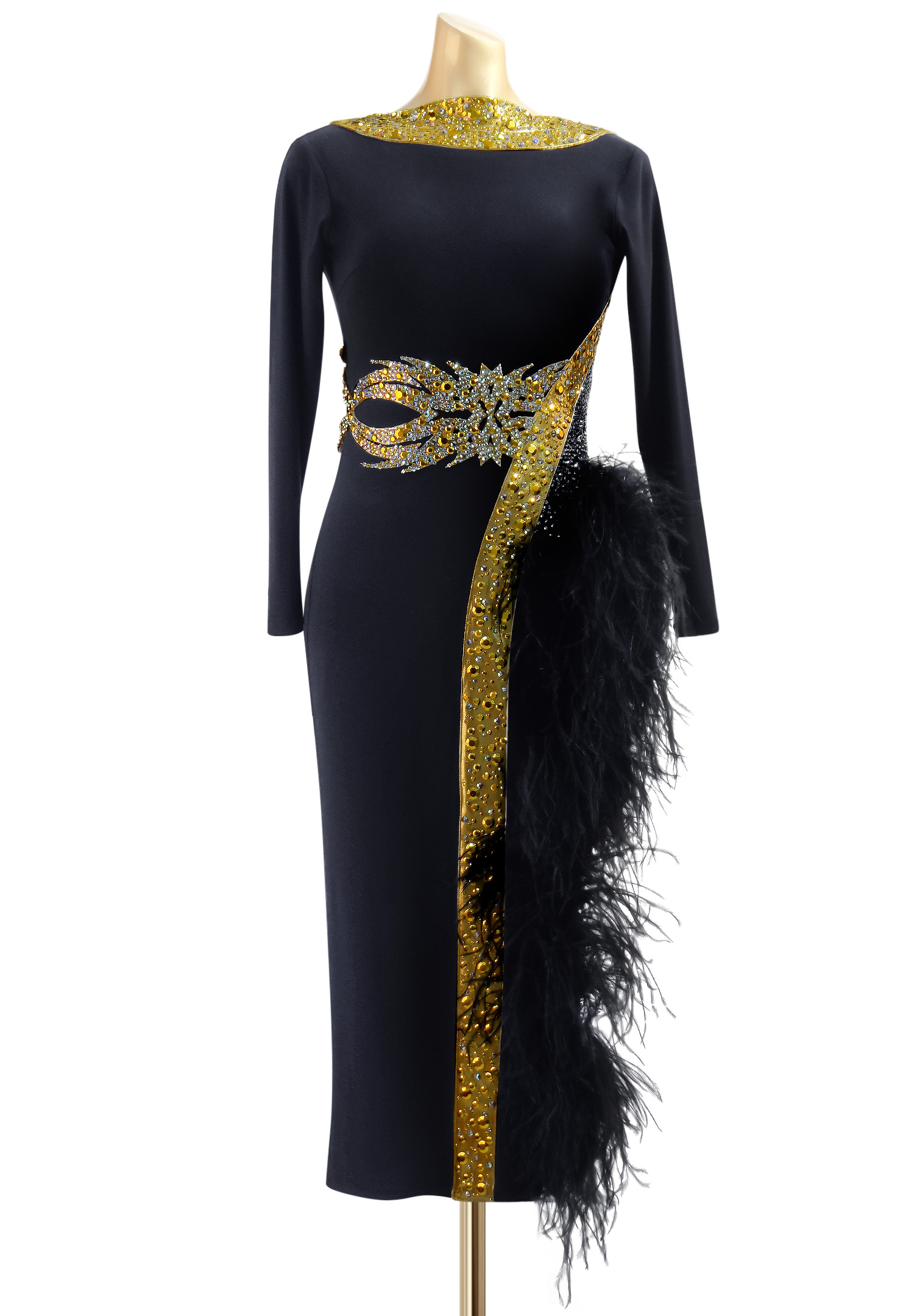 Masquerade Feathered Latin Costume PC-WL18012