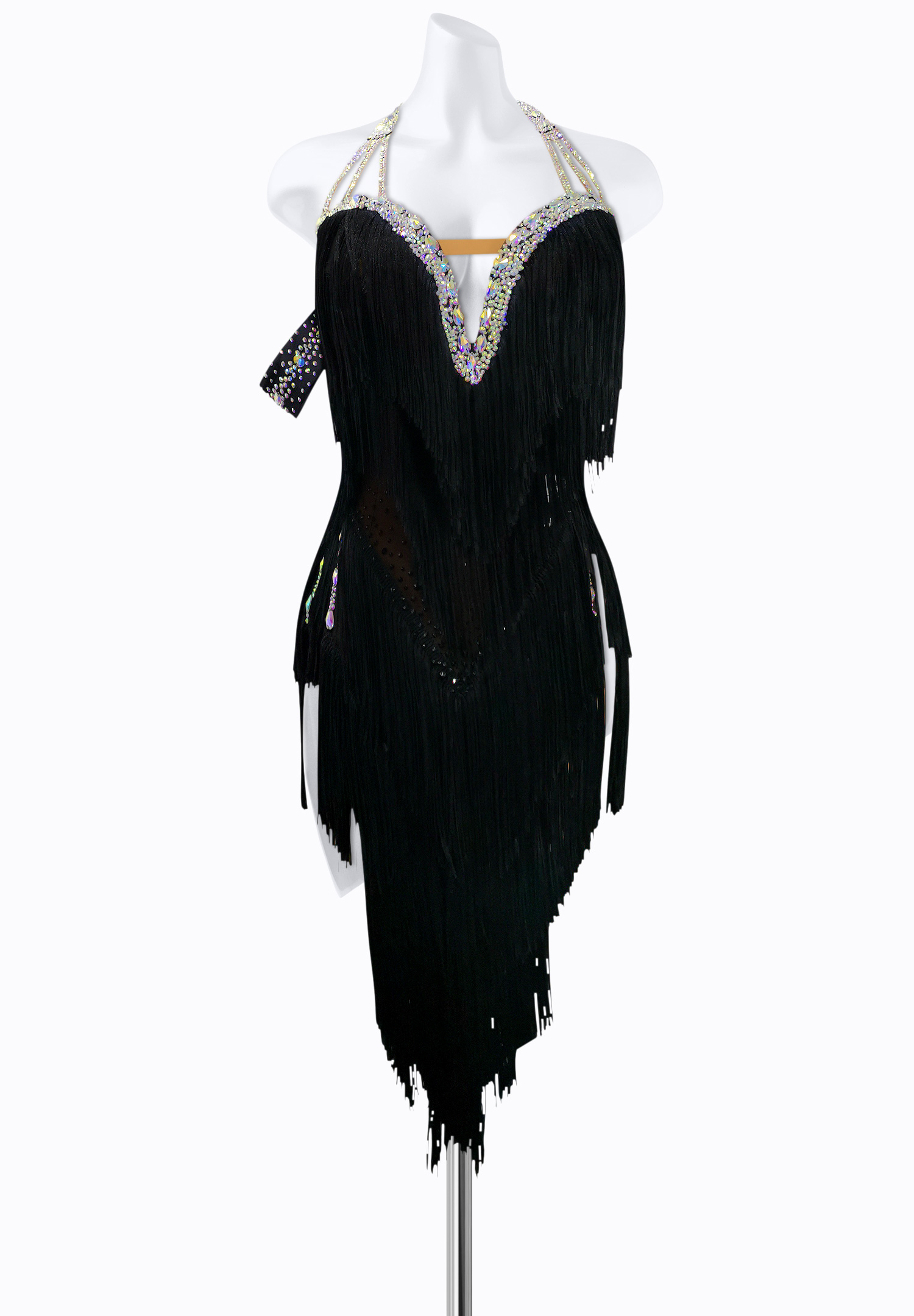 Midnight Crystal Latin Dress AM-L3620