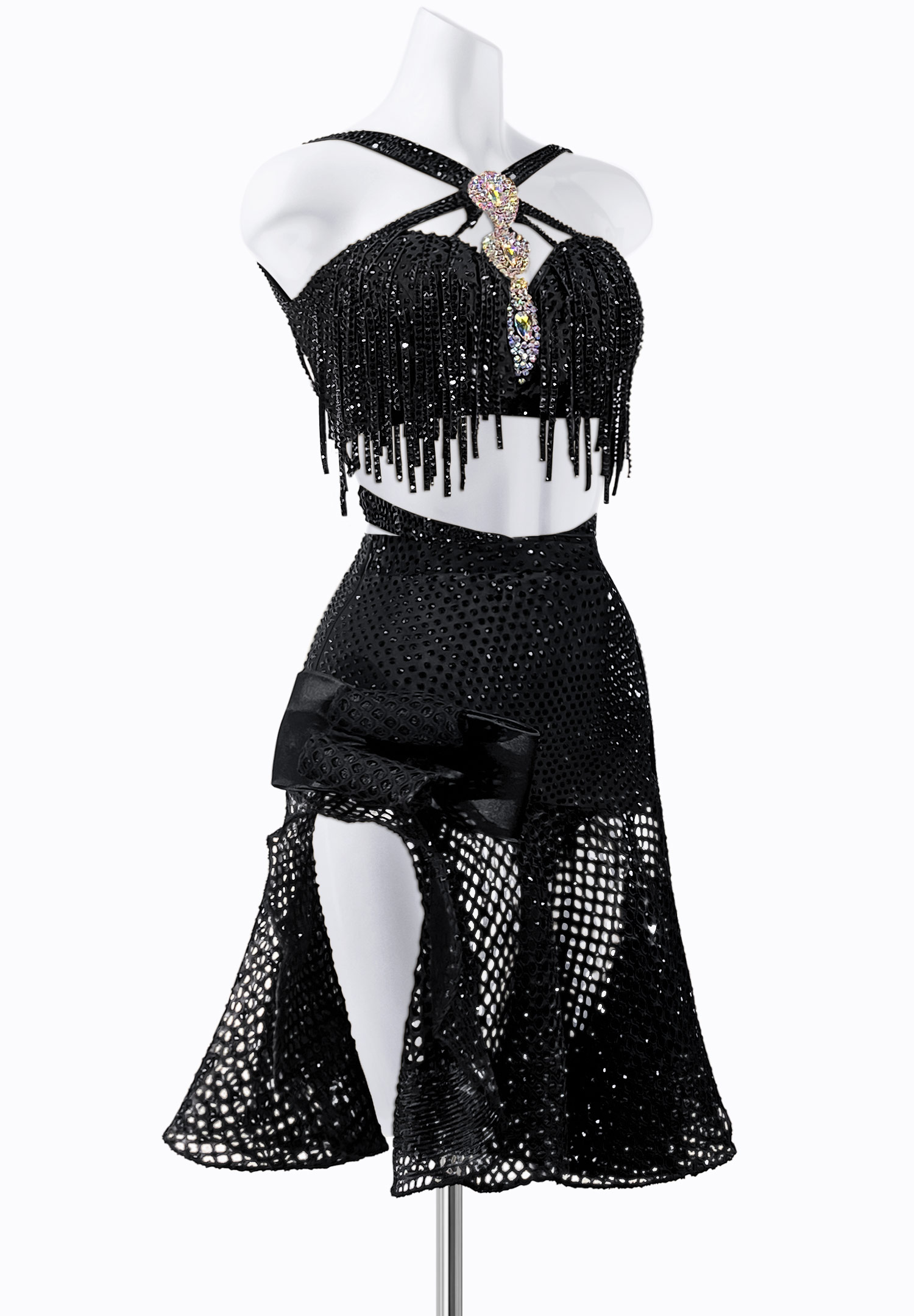 Mystery Mesh Latin Dress PR-L225002