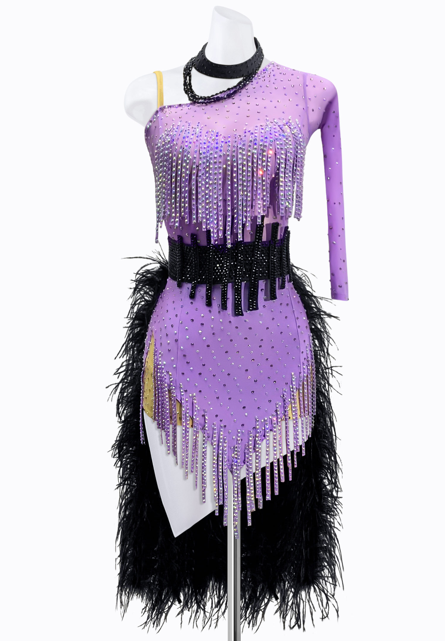 Mystique Fringe Latin Dress JT-L2085