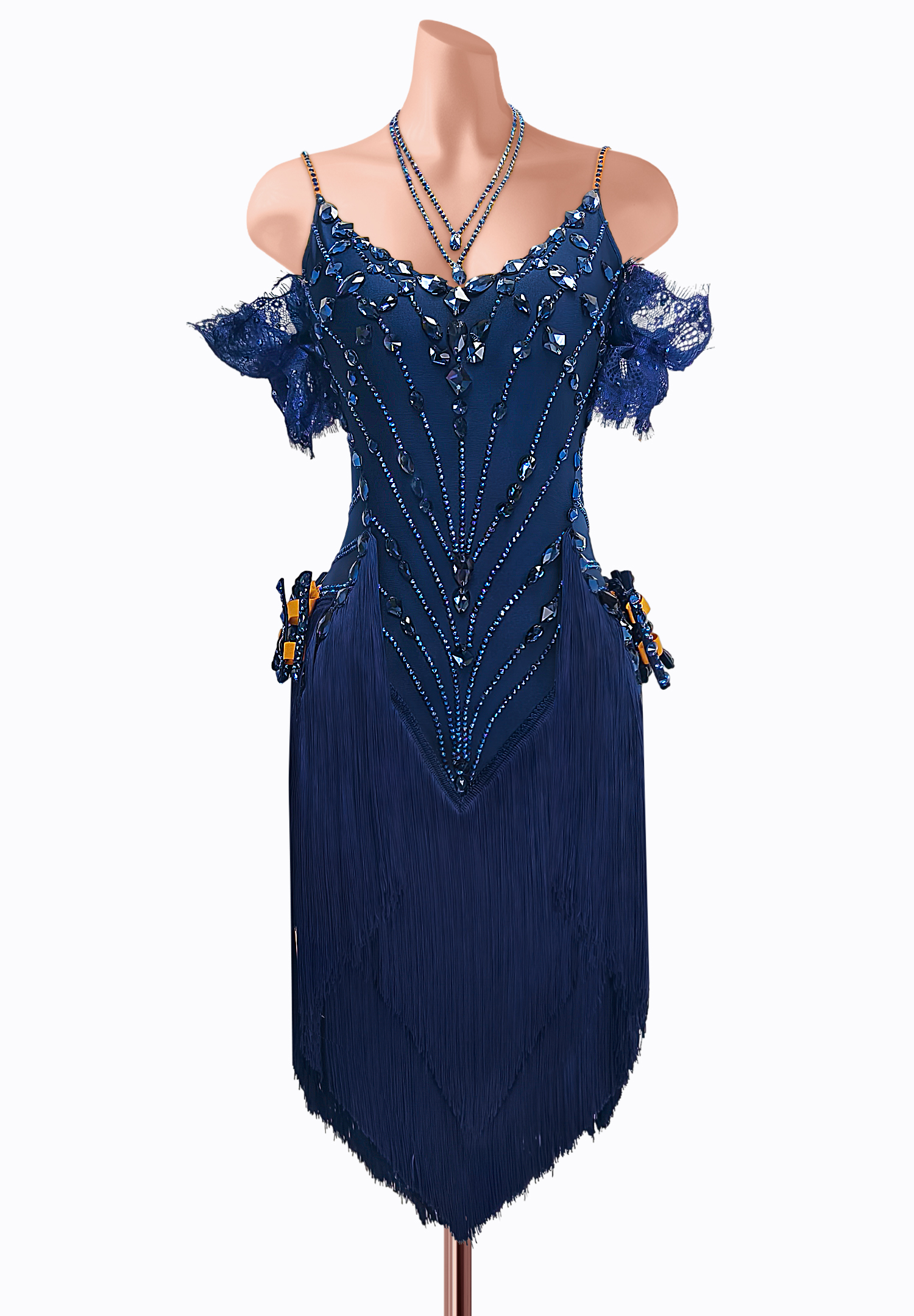 Navy Dream Latin Dress AM-L3808