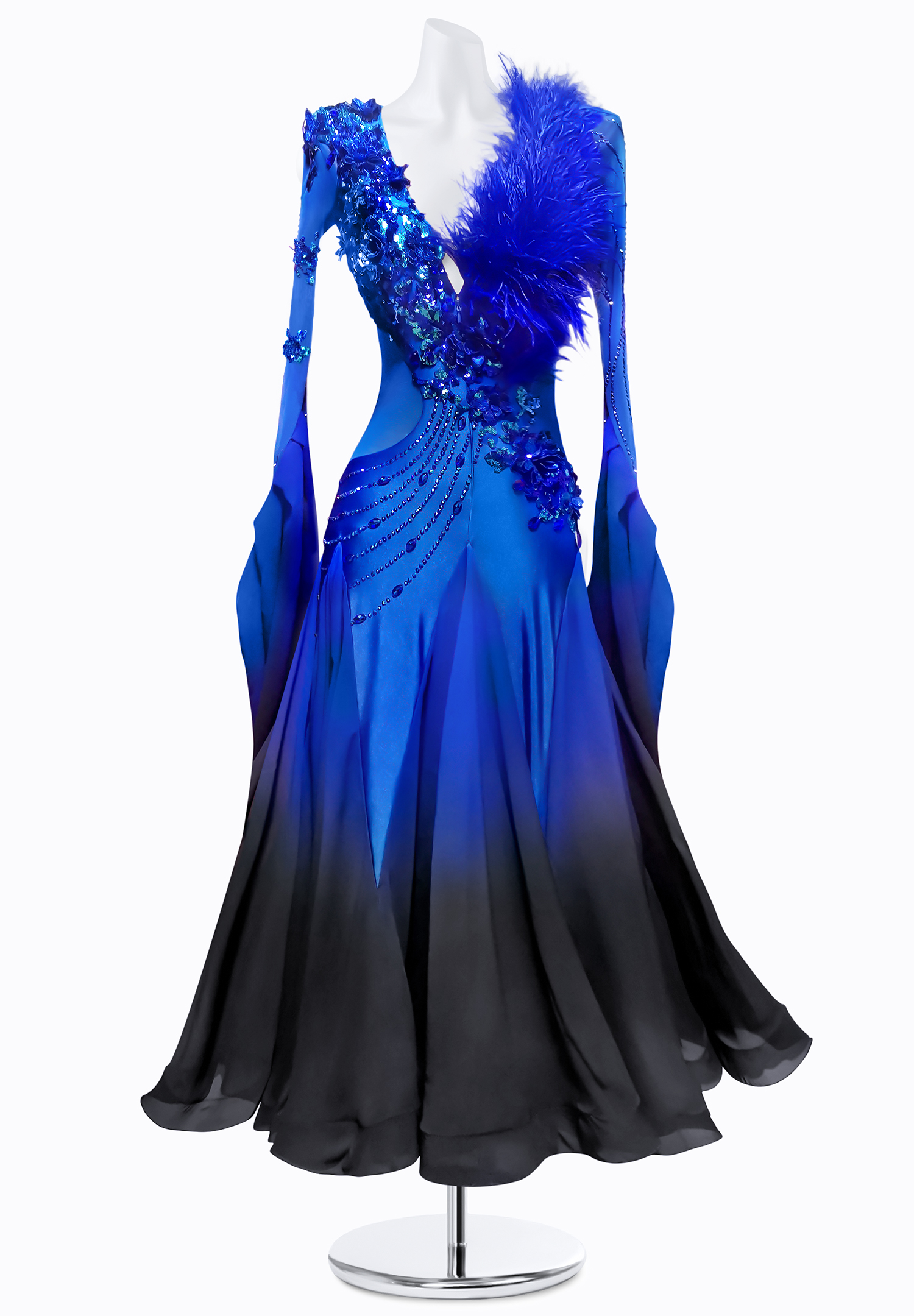 Ombre Ocean Ballroom Dress AM-B3264