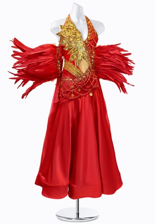 Fiery Allure Ballroom Gown PR-B250016