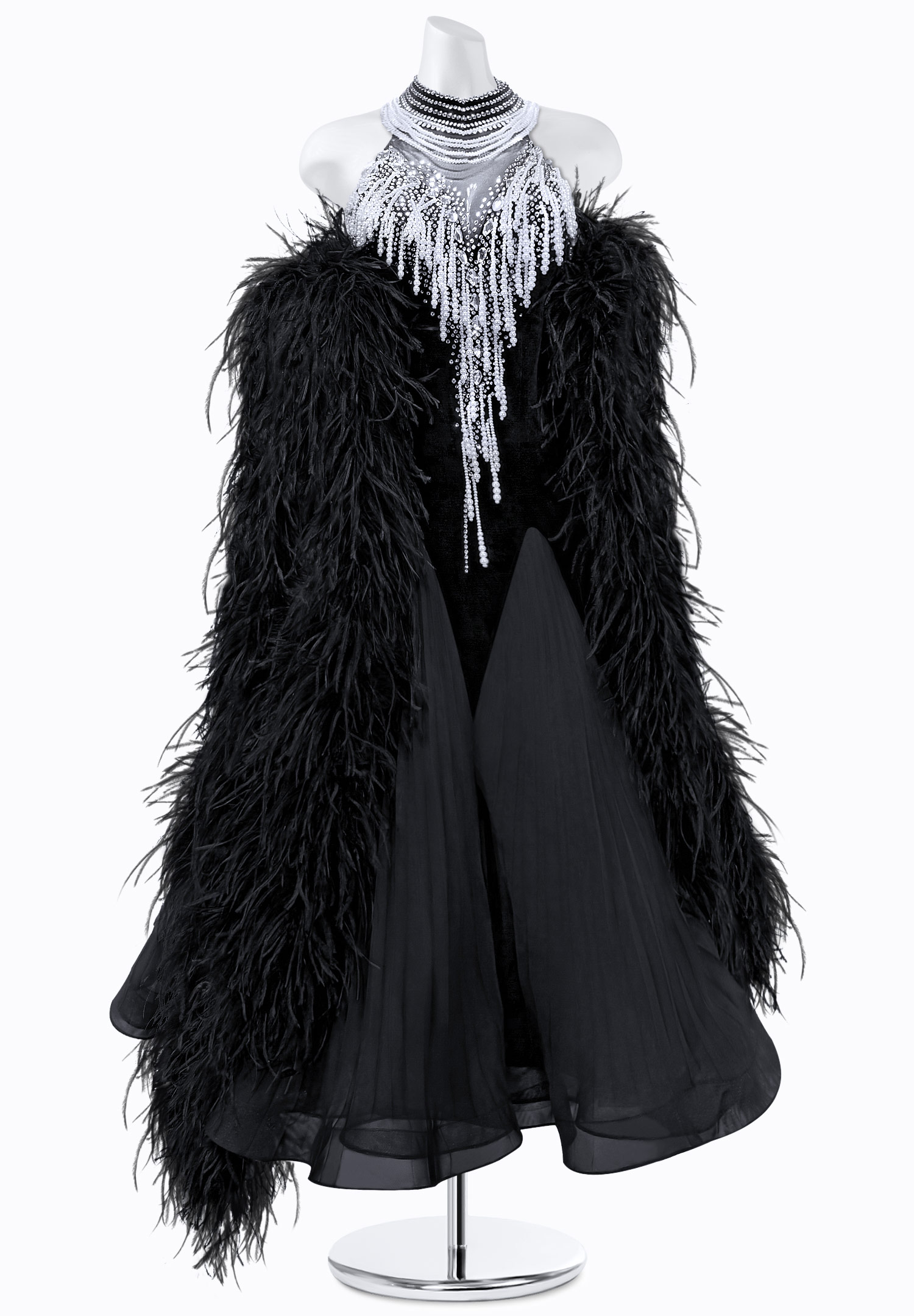 Pearly Pleats Ballroom Gown PR-B250019