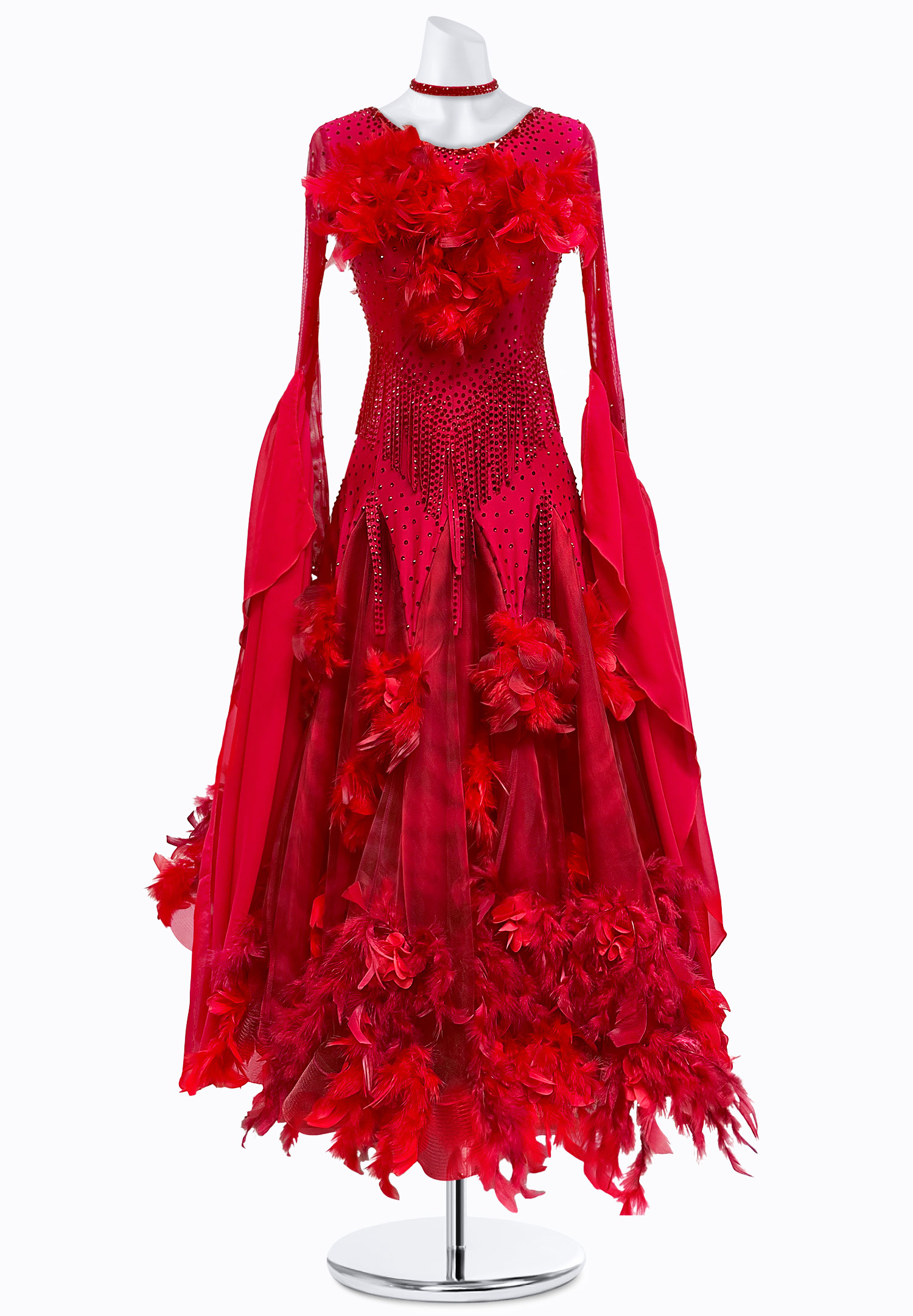 Blazing Plume Ballroom Gown PR-B250072
