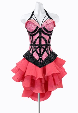 Sweet Ruffle Latin Dress PR-L250008