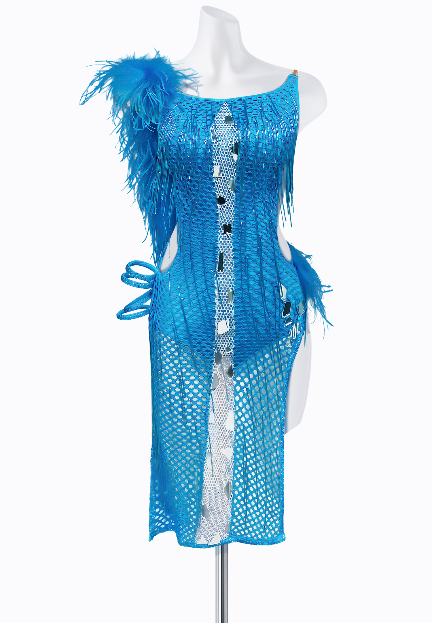 Pacific Mesh Latin Dress AM-L3334