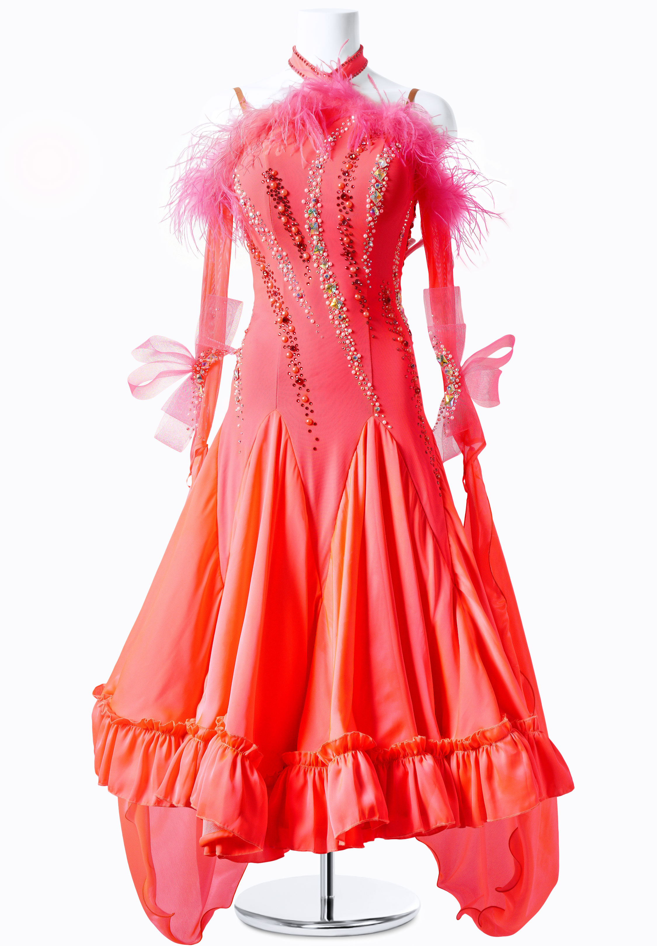 Peachy Fantasy Voluminous Ballroom Dress MF-B0028