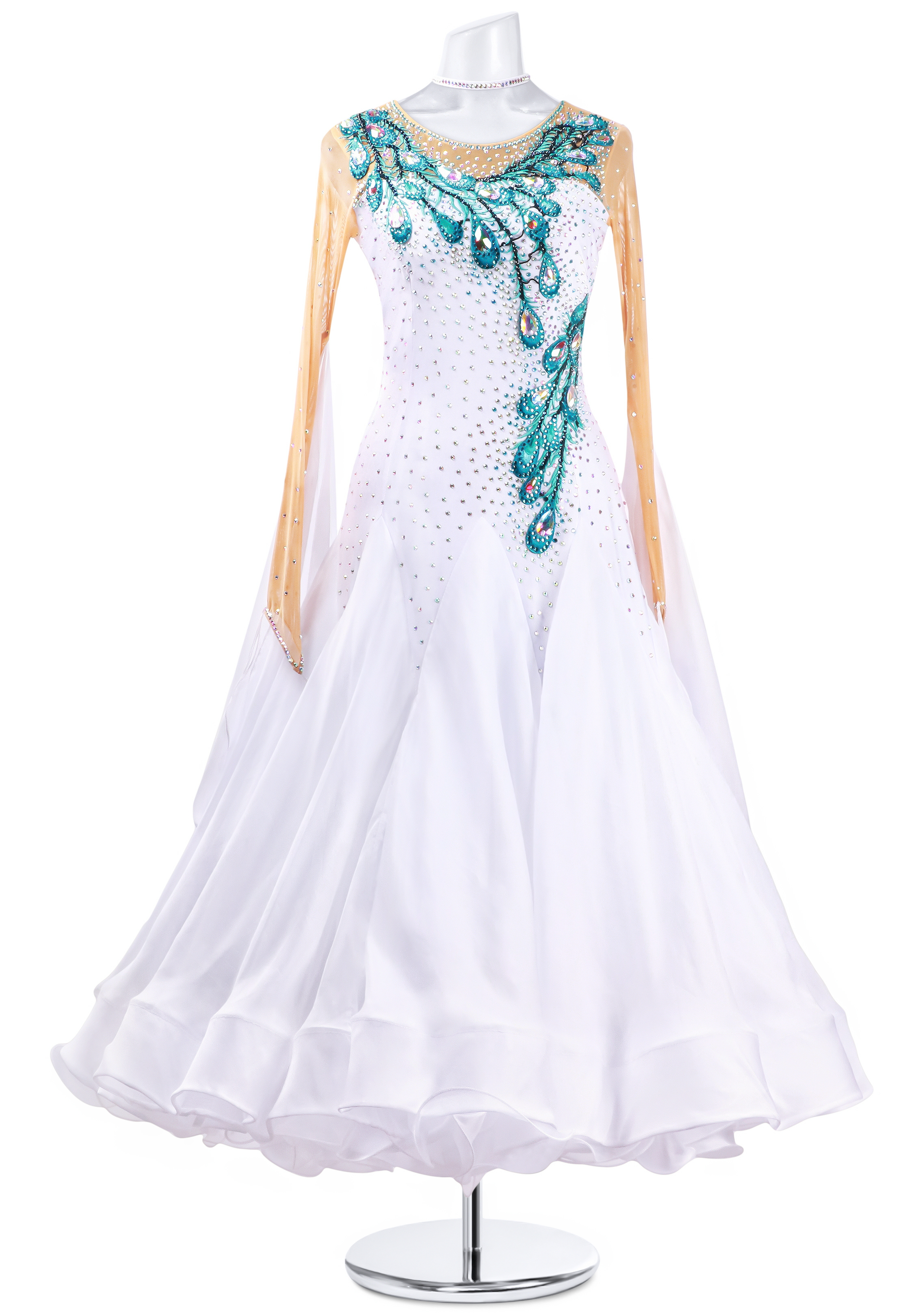 Peacock Secrets Ballroom Dance Costume MQ-B158