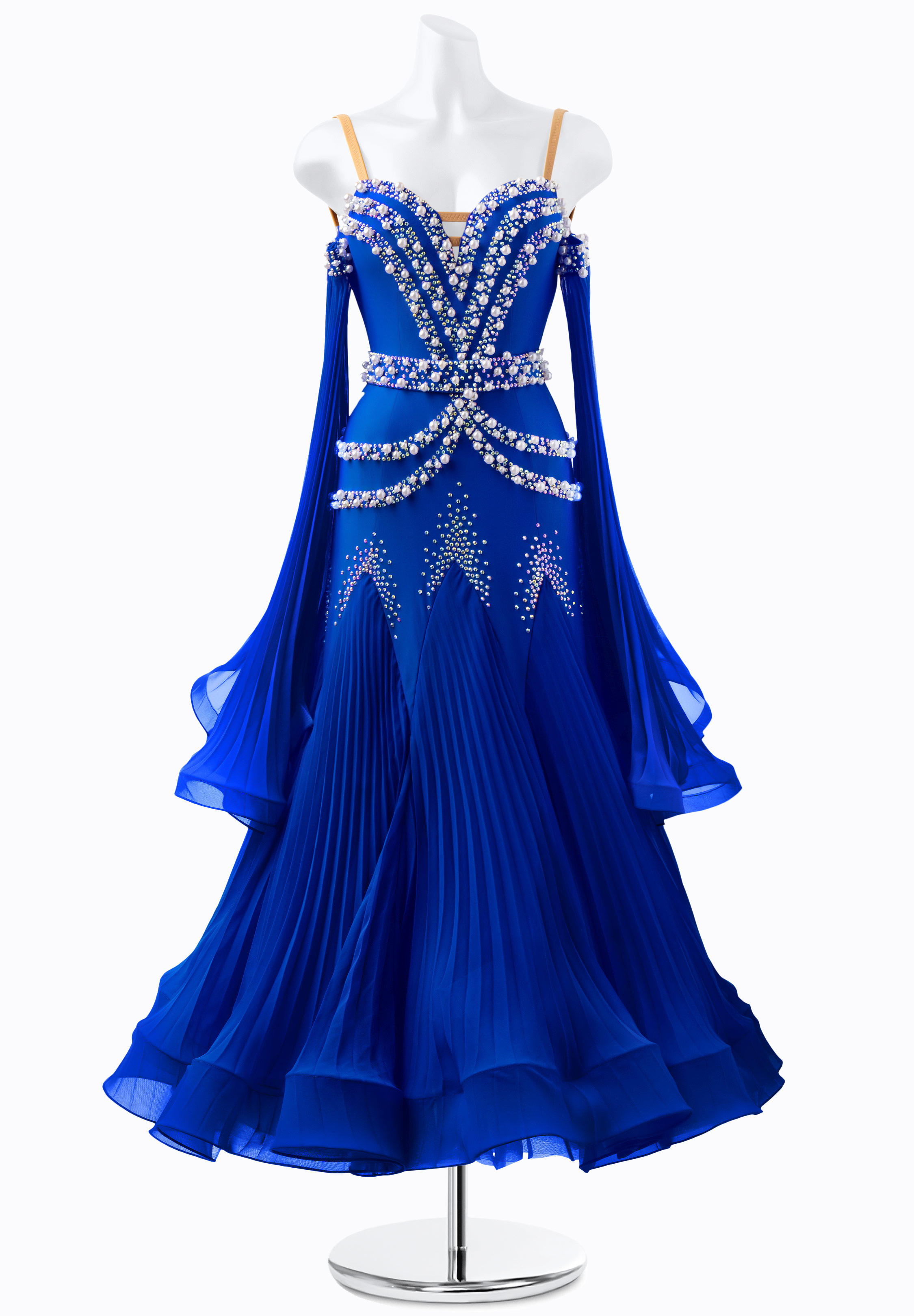 Pearl Pleats Ballroom Gown PR-B220052