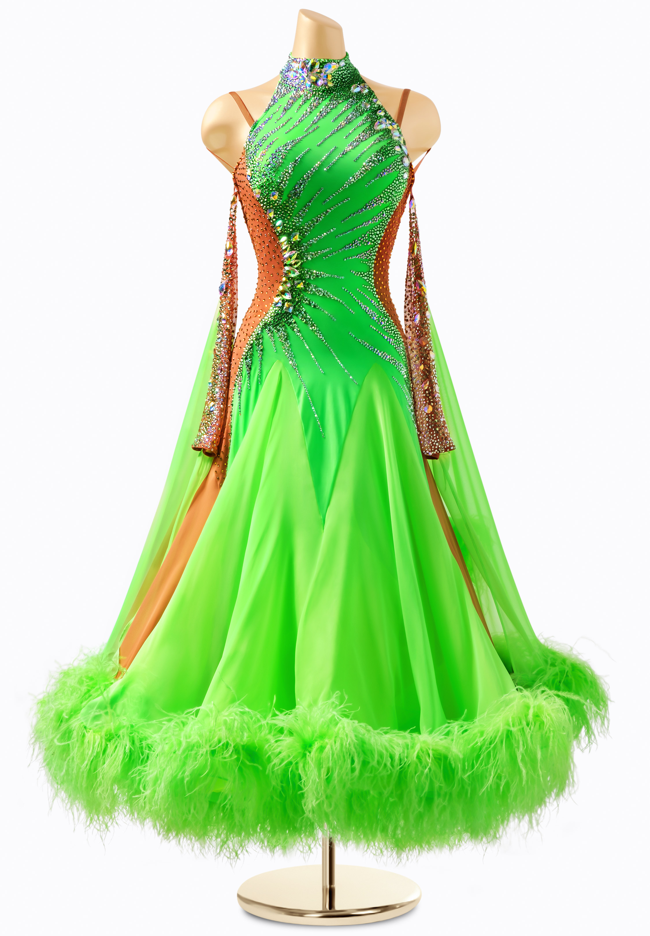 Platinum Jungle Ballroom Gown PC-DSB22606