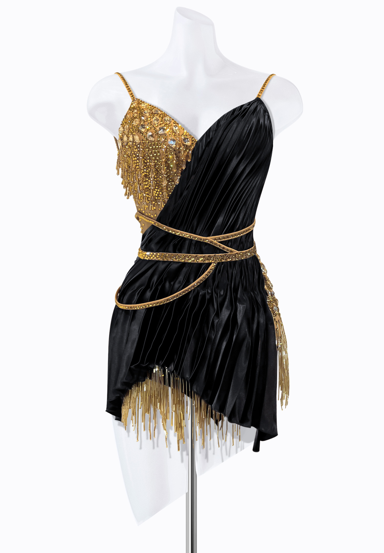 Pleated Emotion Latin Dress PR-L225116