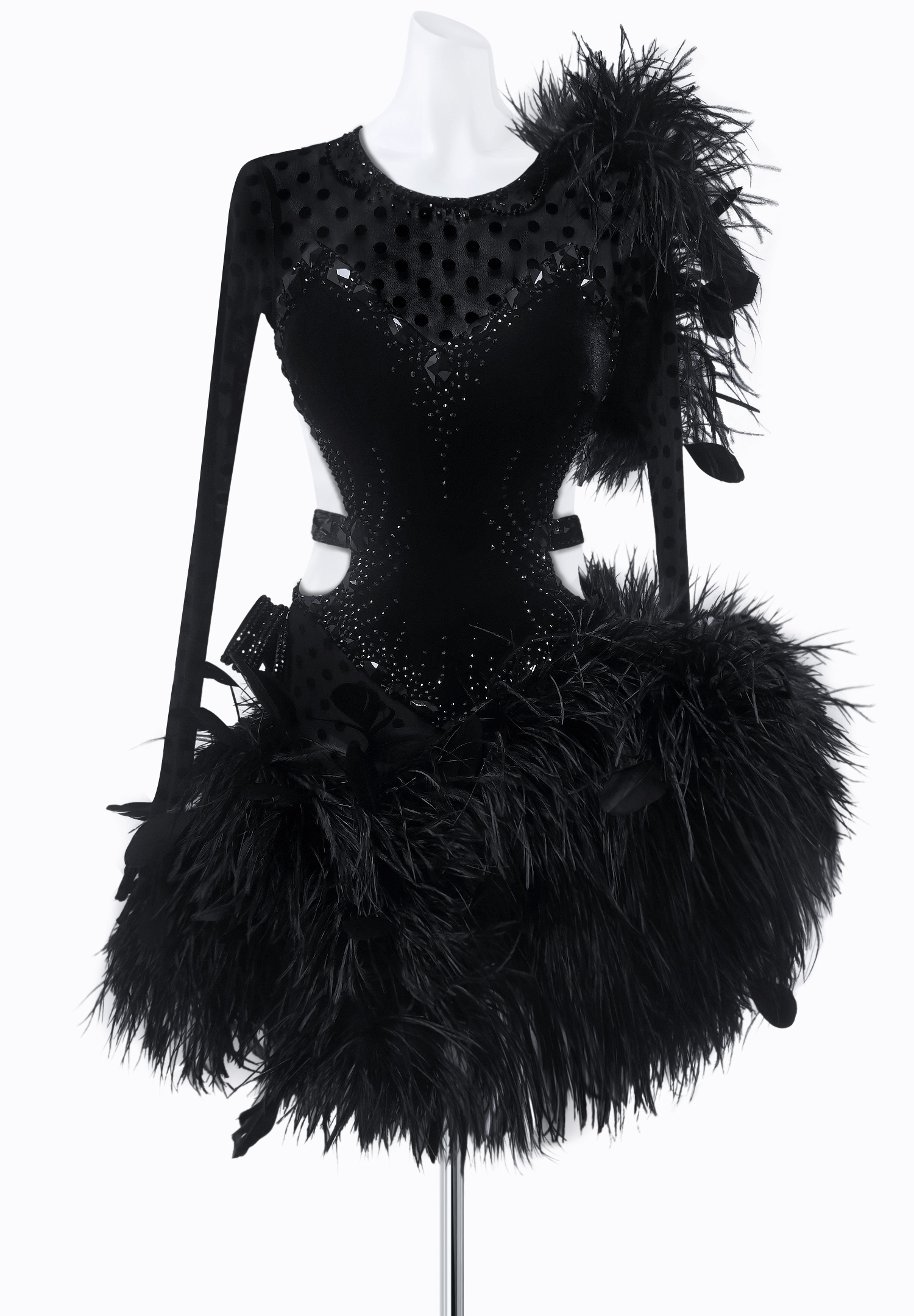 Polka Dot Dream Latin Dress AM-L3656