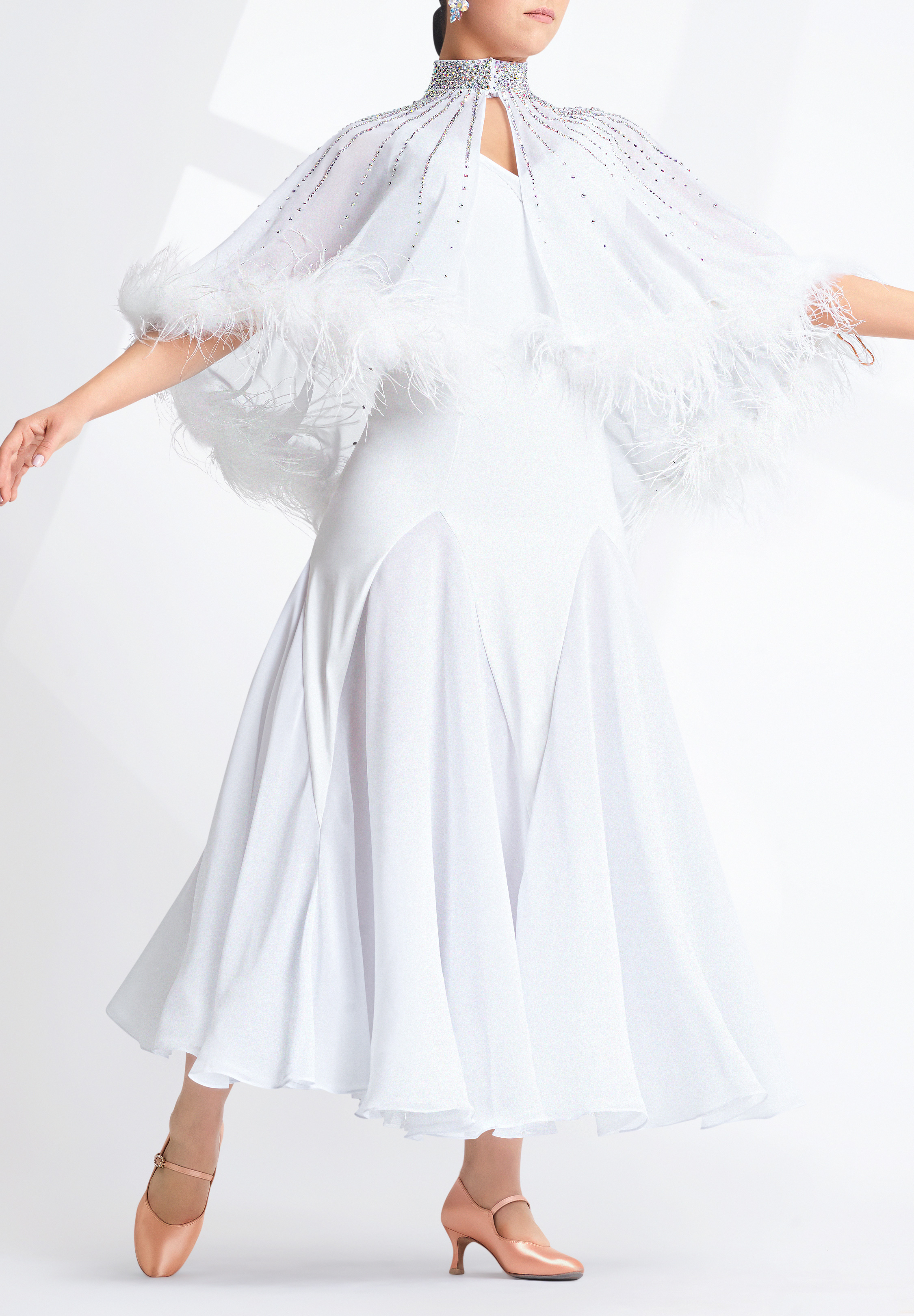 Purity Crystallized Cape Ballroom Costume PC-WB211881