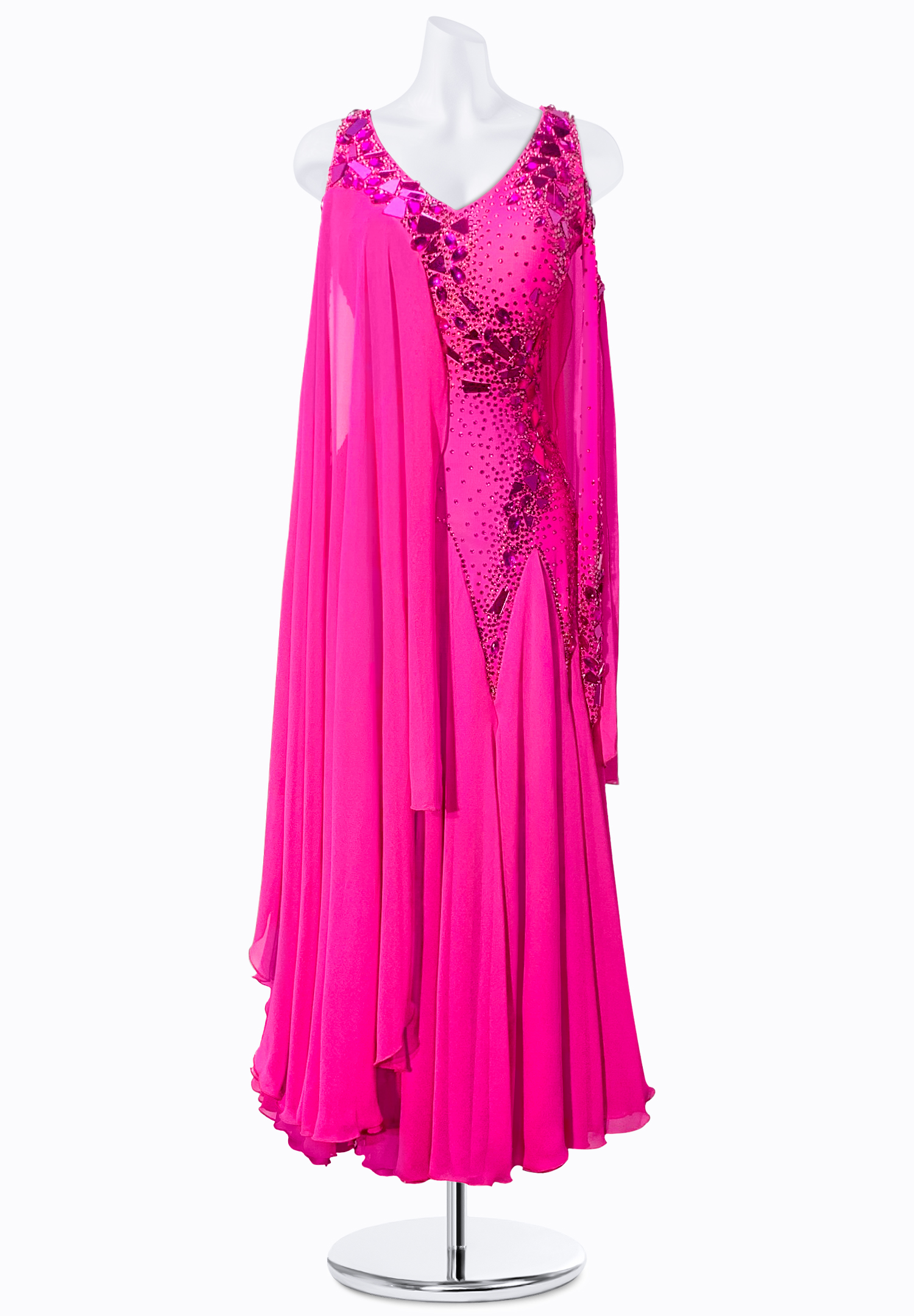 Reflective Twirl Smooth Gown JT-S4974