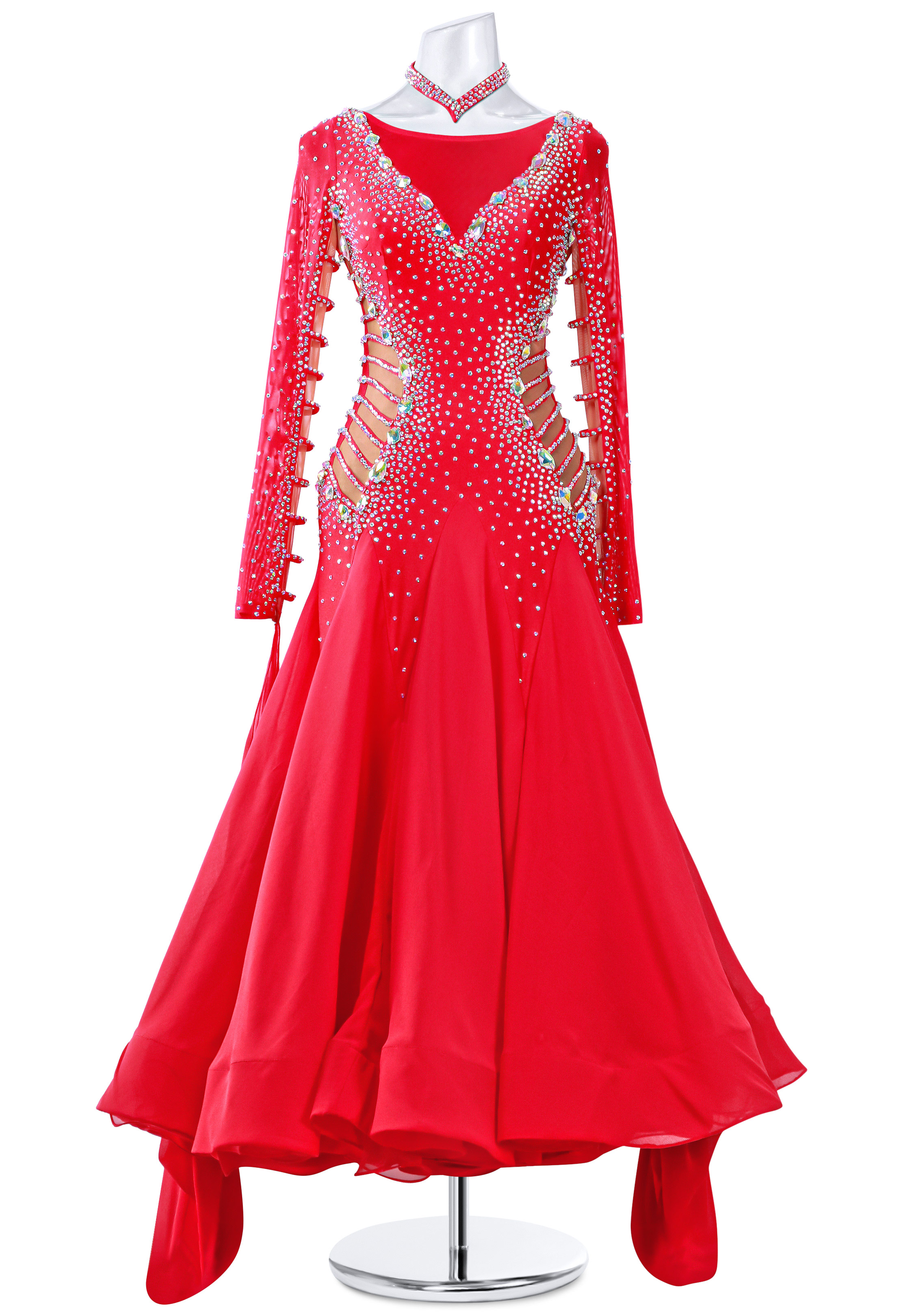 Rhinestone Ribs Ballroom Smooth Gown MQ-B121