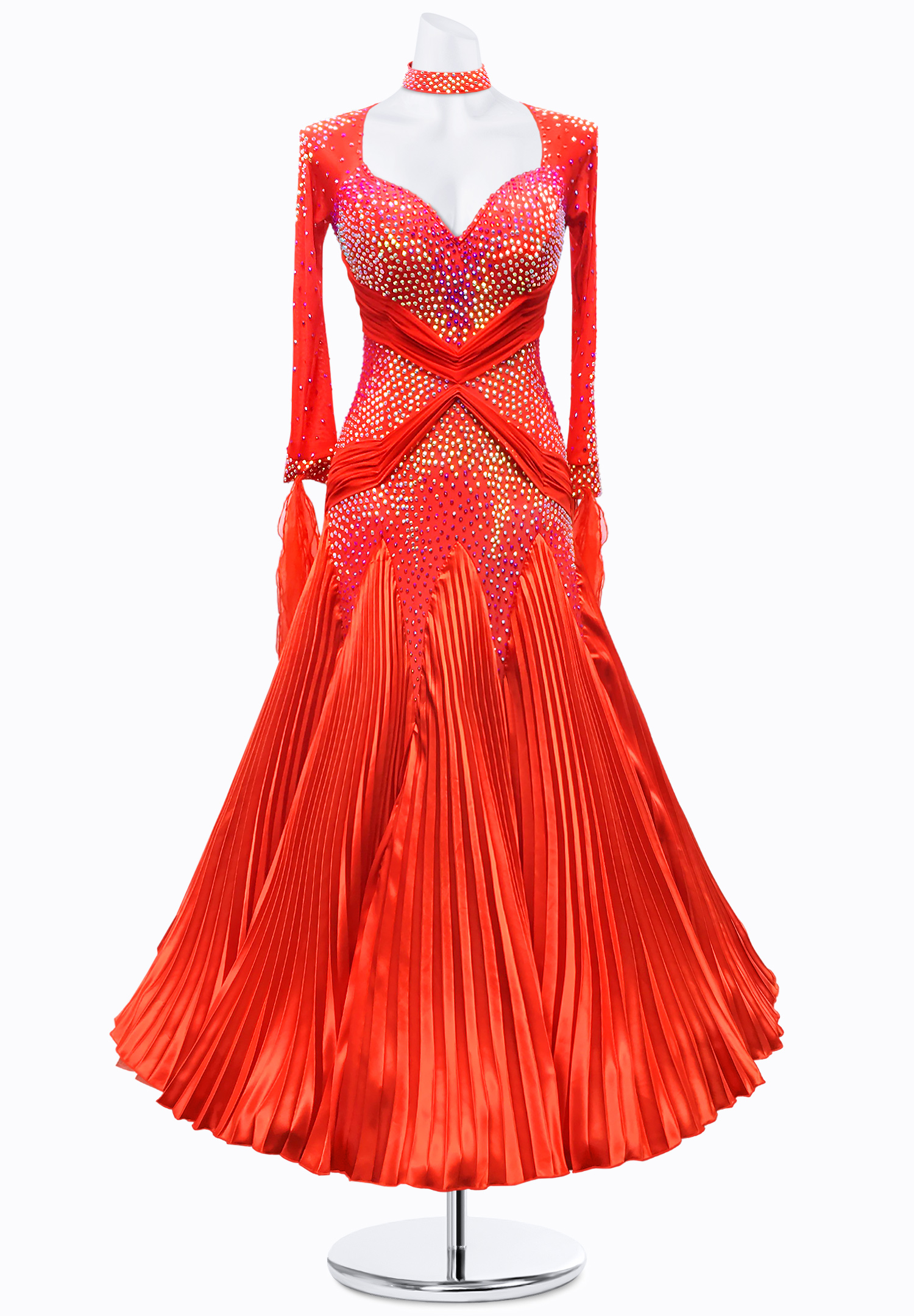 Ruched Pleats Ballroom Gown JT-B3440