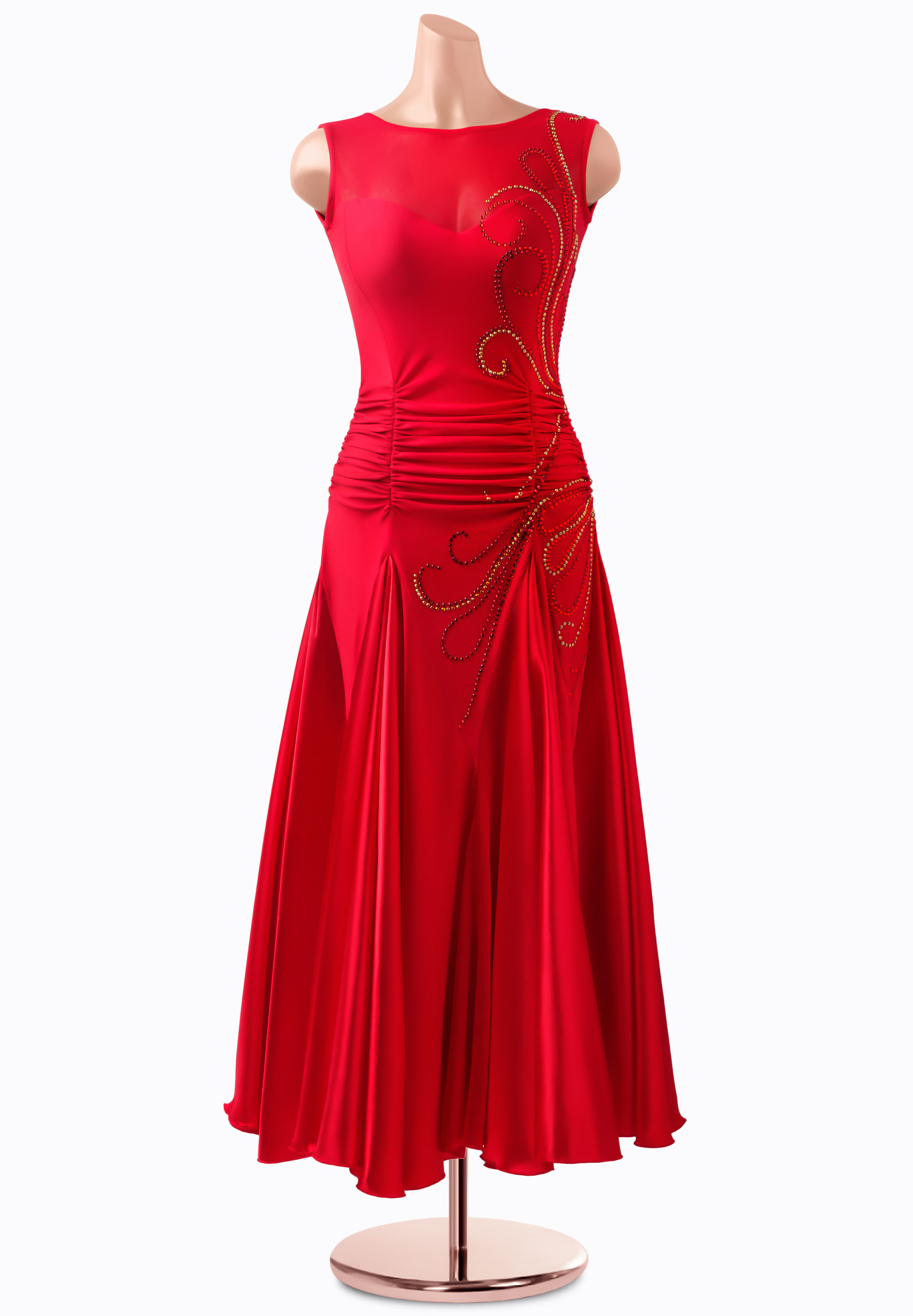 Satin Heart Smooth Gown AM-S3412