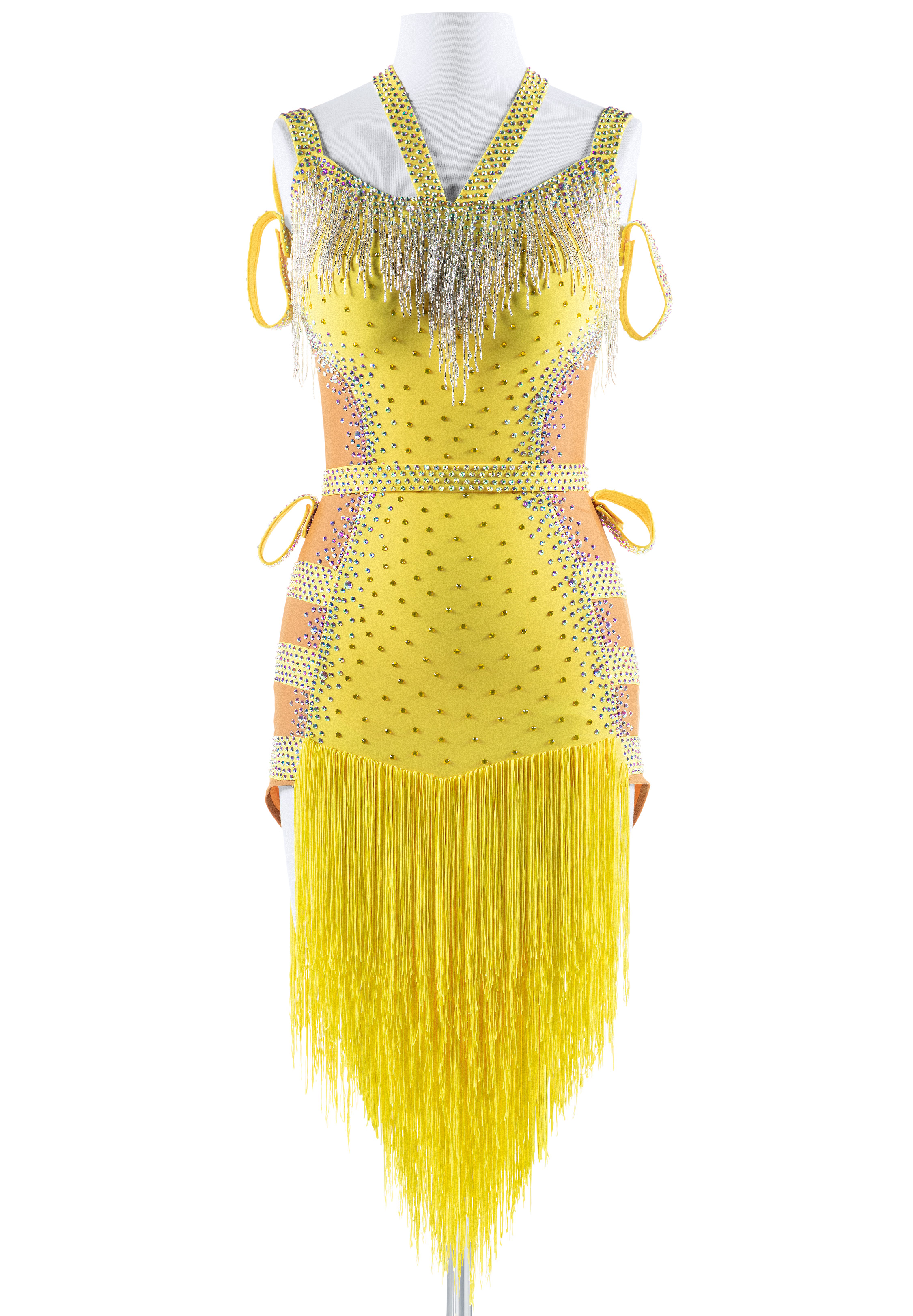 Sexy Fringe Beading Latin Rhythm Dress VN-L5334