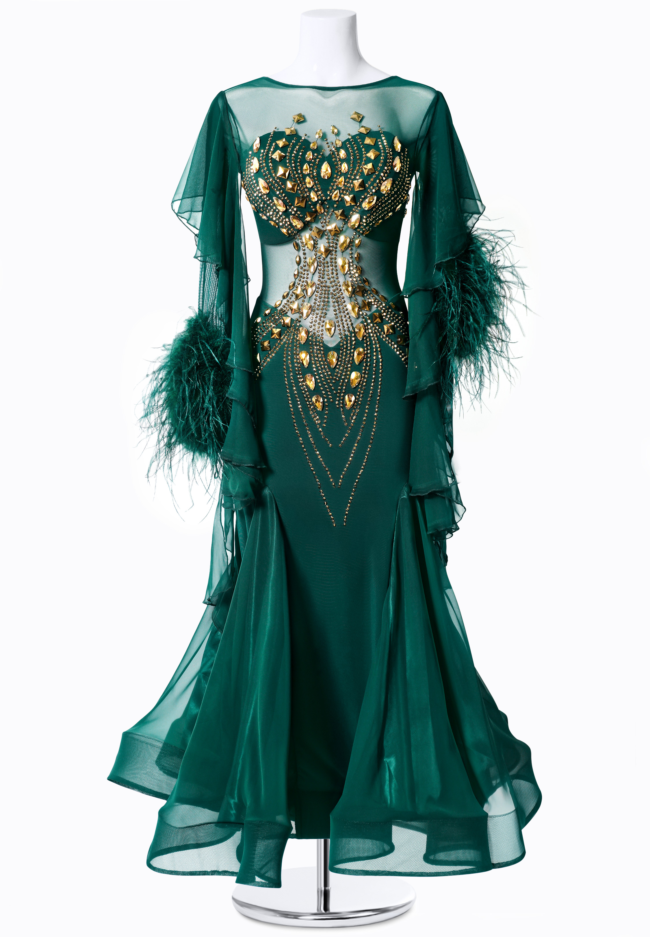 Sexy Sheer Starburst Dance Gown MF-B0060