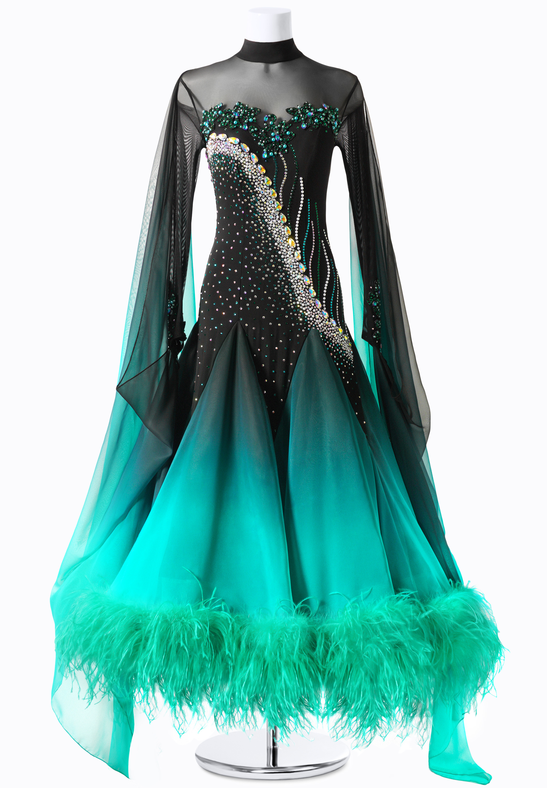 Shaded Valley Luxury Performance Dance Dress MF-B0092