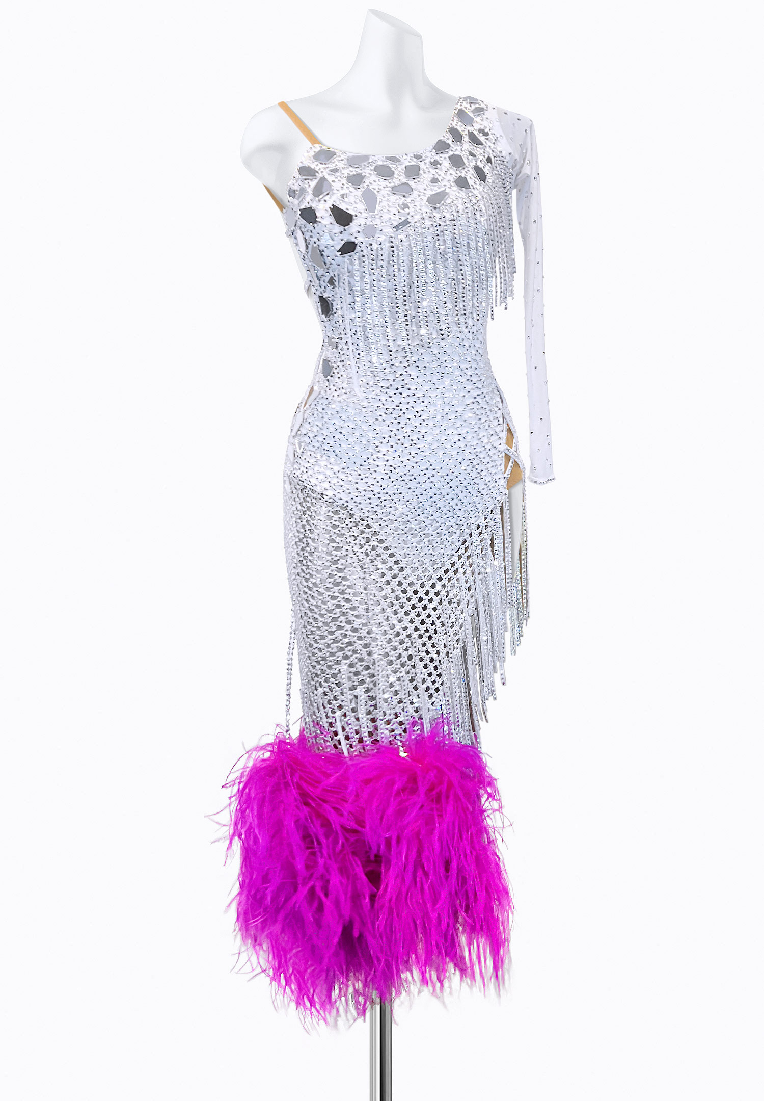 Shattered Fringe Latin Dress PR-L225042