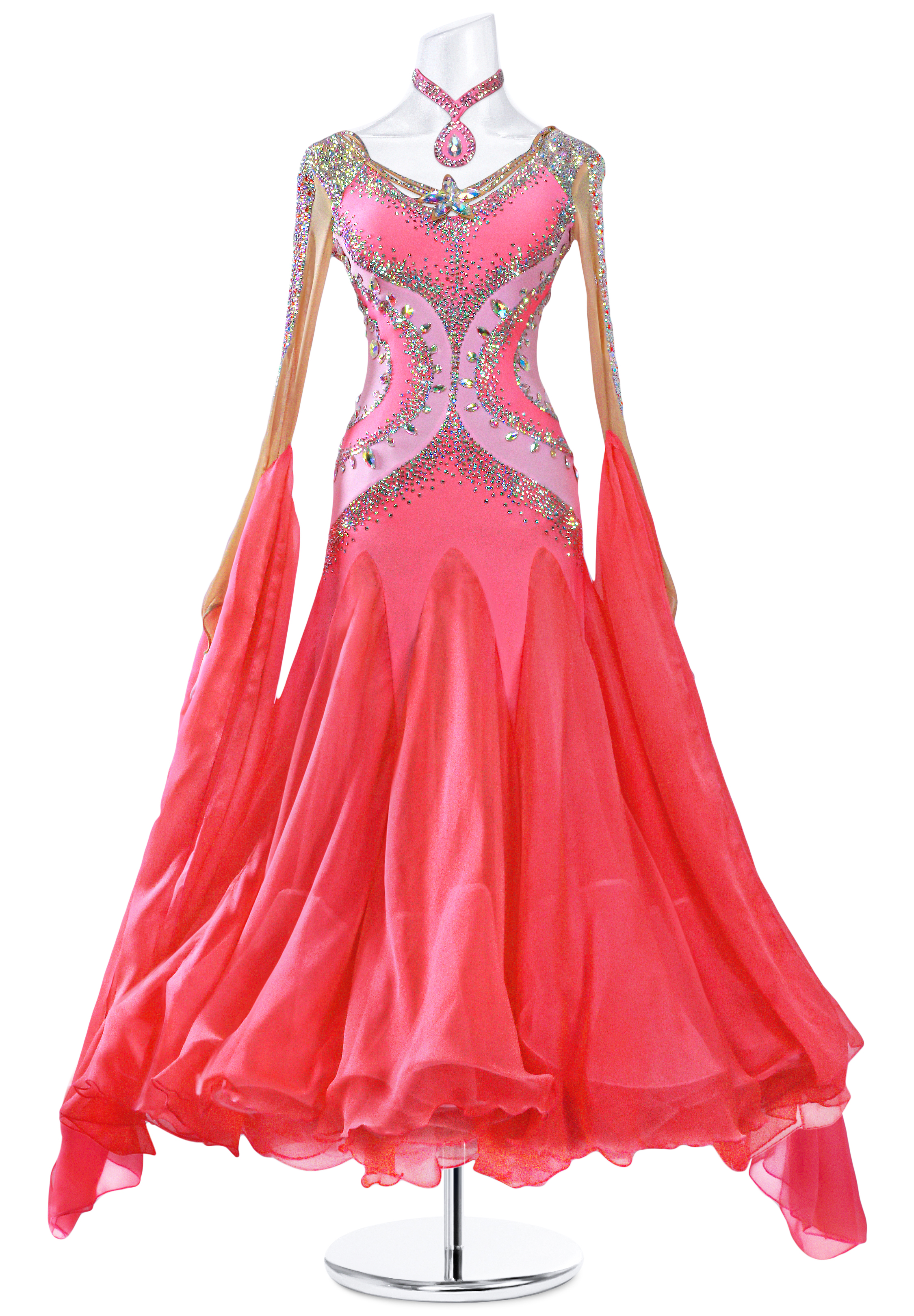 Shining Hourglass Ballroom Competition Dress MQ-B104