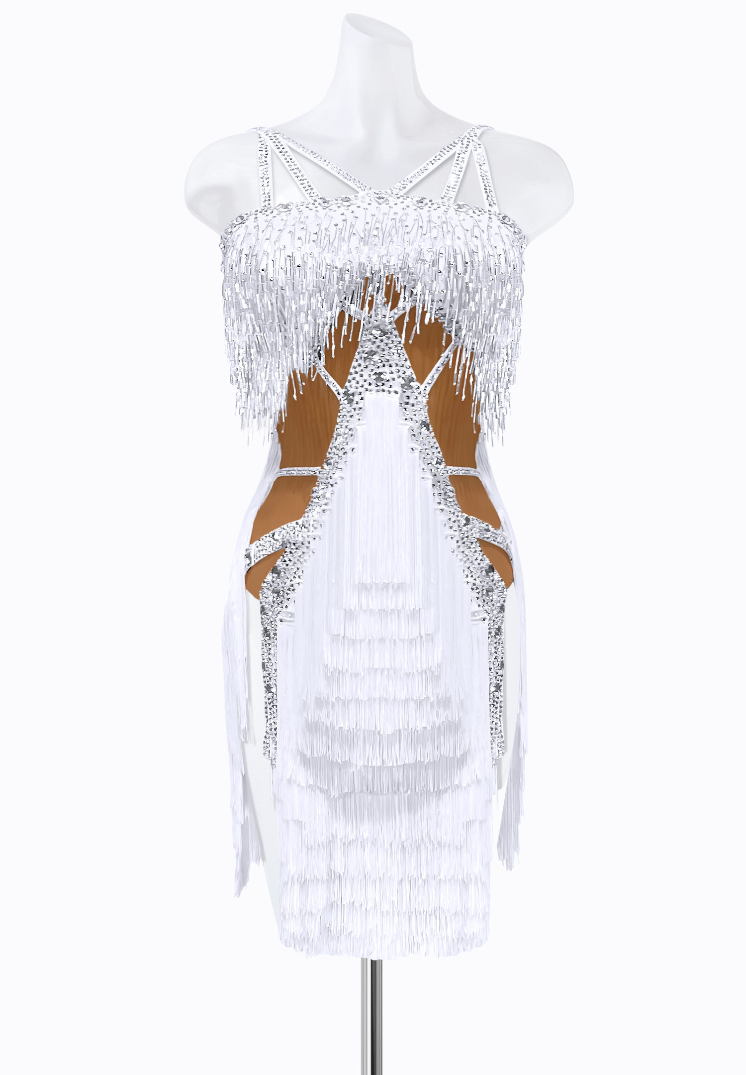 Shivering Fringe Latin Dress PR-L225017