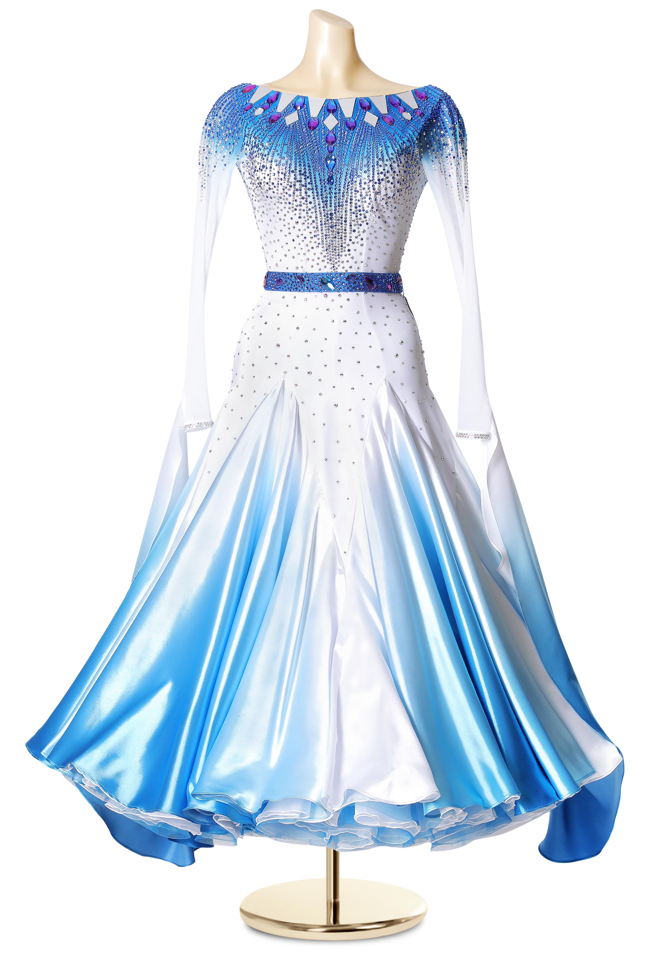 Crystal Sky Cloud Ballroom Gown PC-WB19146